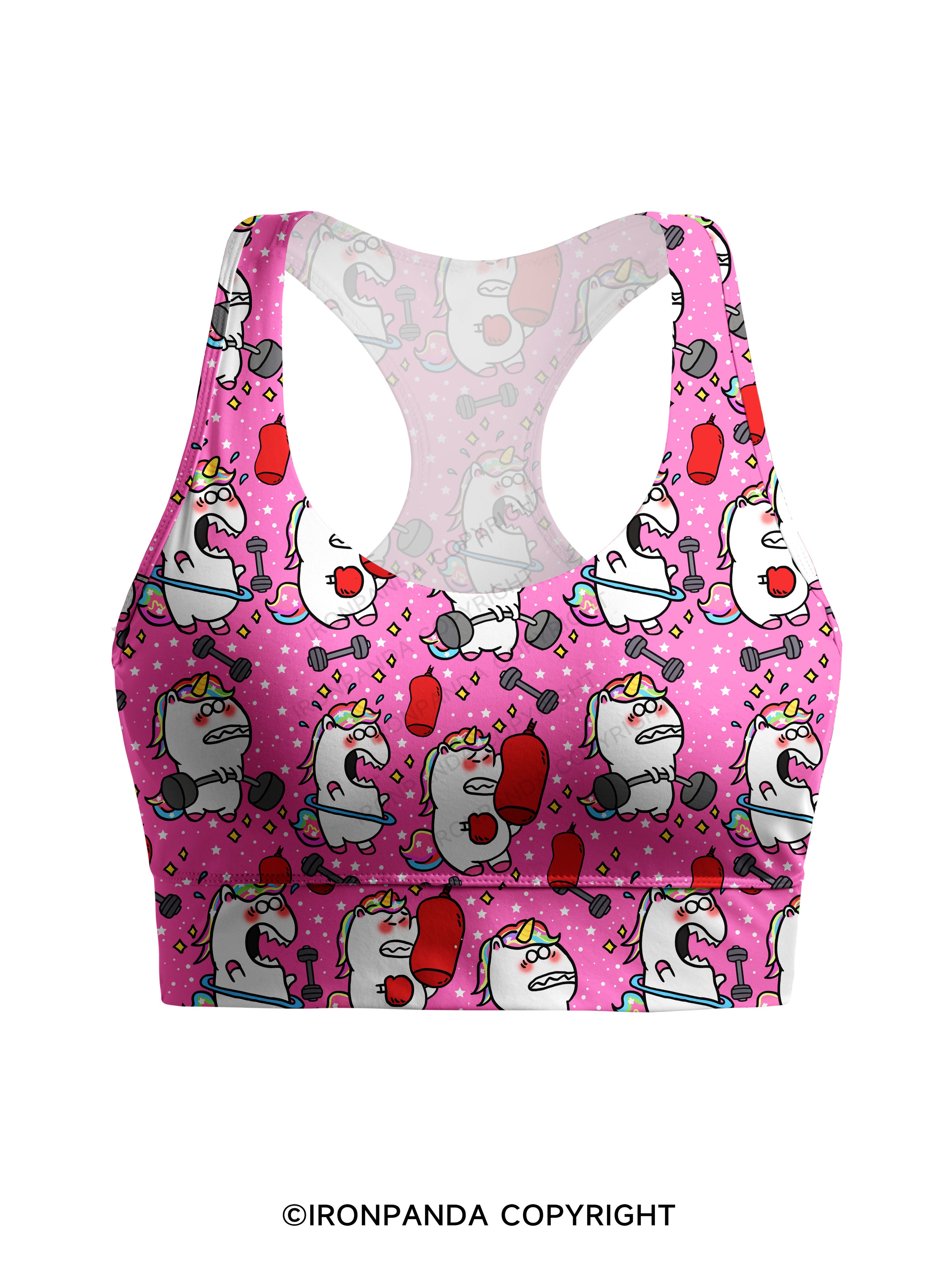 Sweat & Sparkle Racerback Sports Bra
