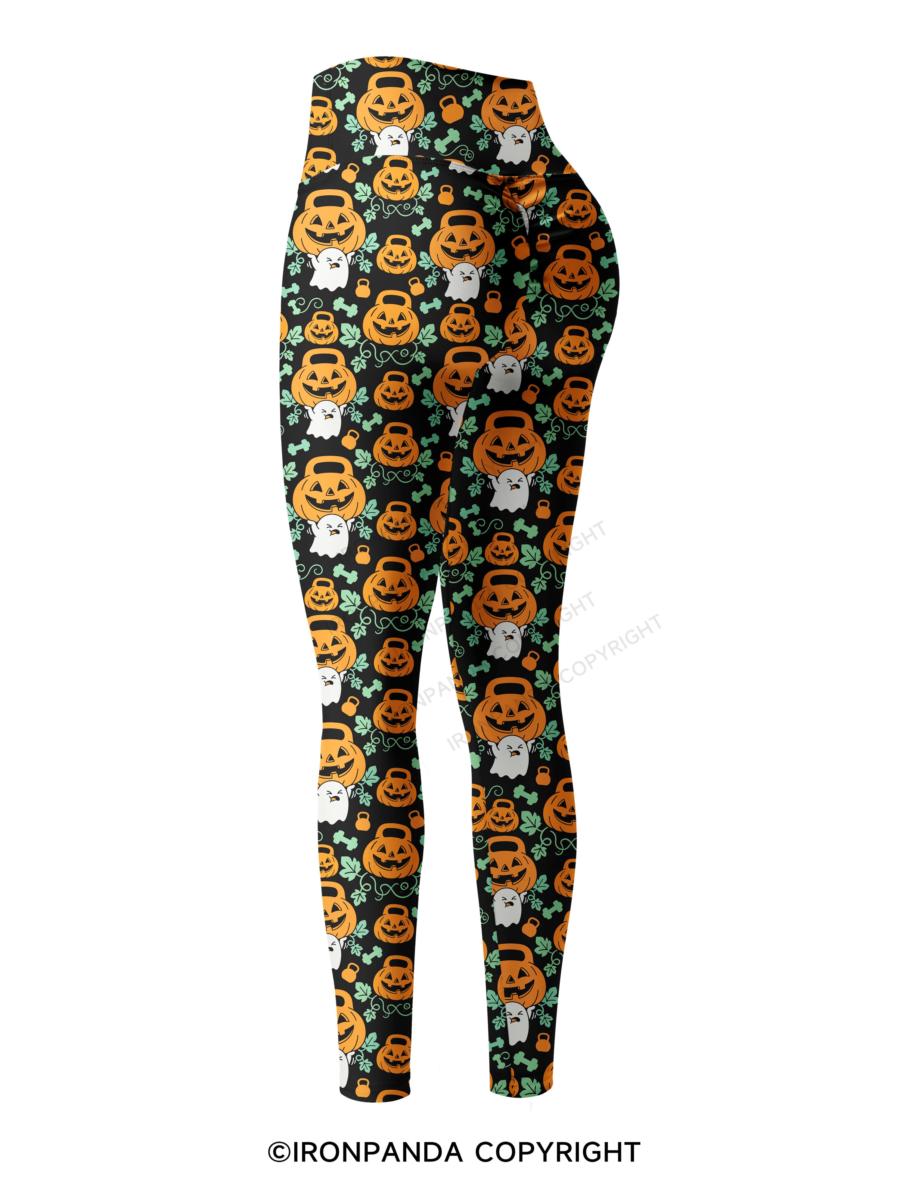 HEAVY SPOOKY Printed Yoga Pants