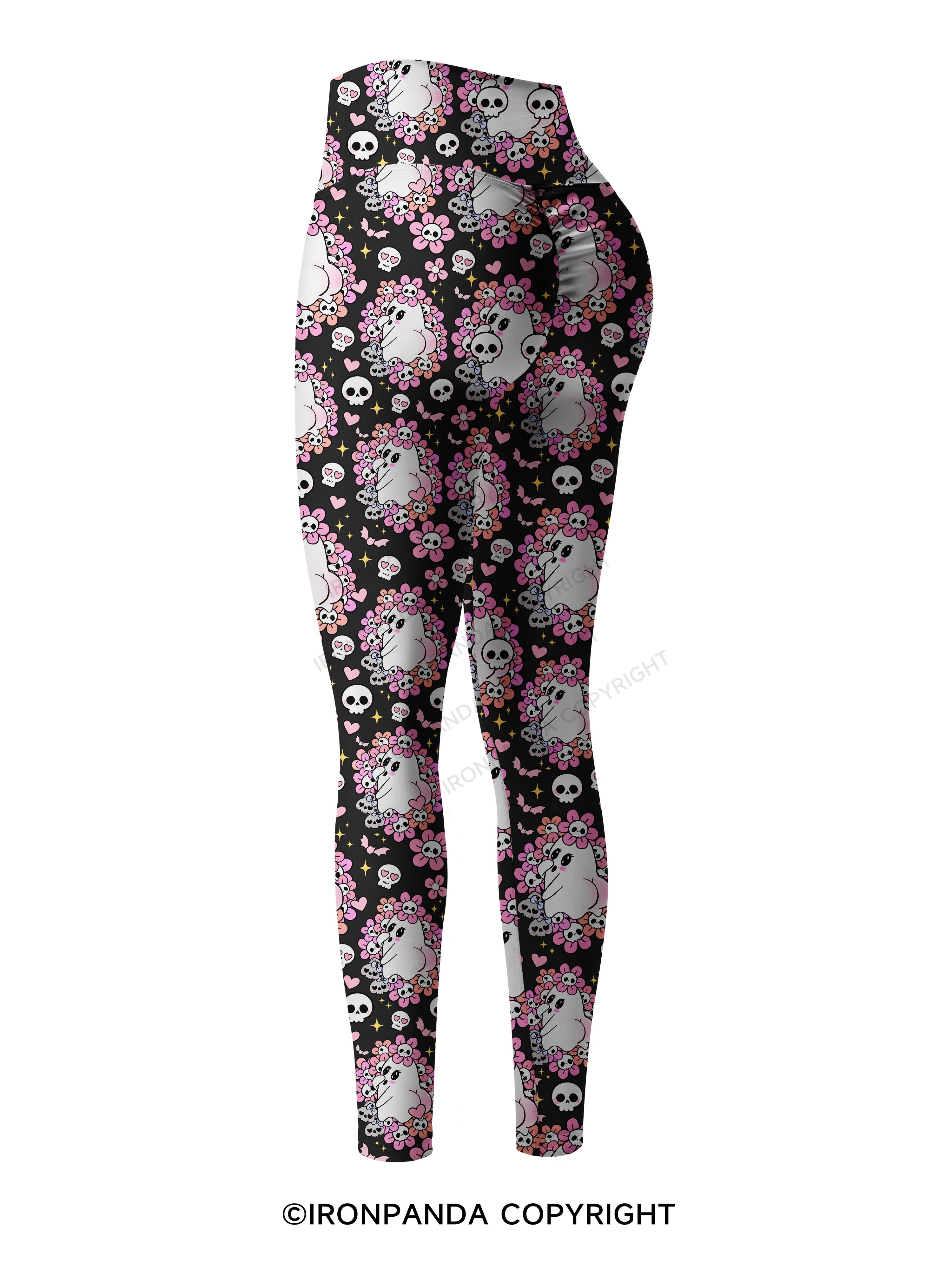 BOO‑TYLICIOUS Printed Yoga Pants