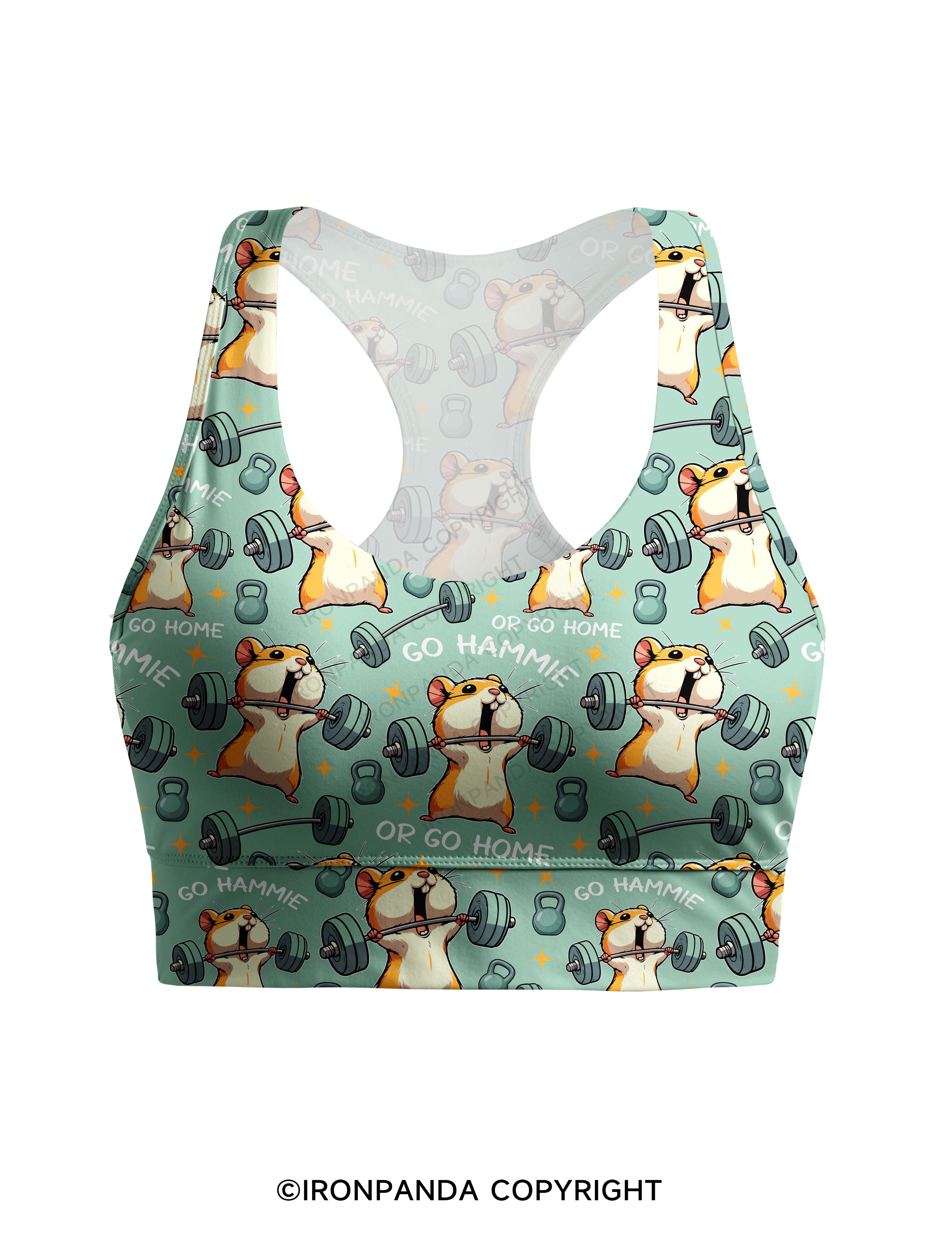 Go hammie or go home! Racerback Sports Bra