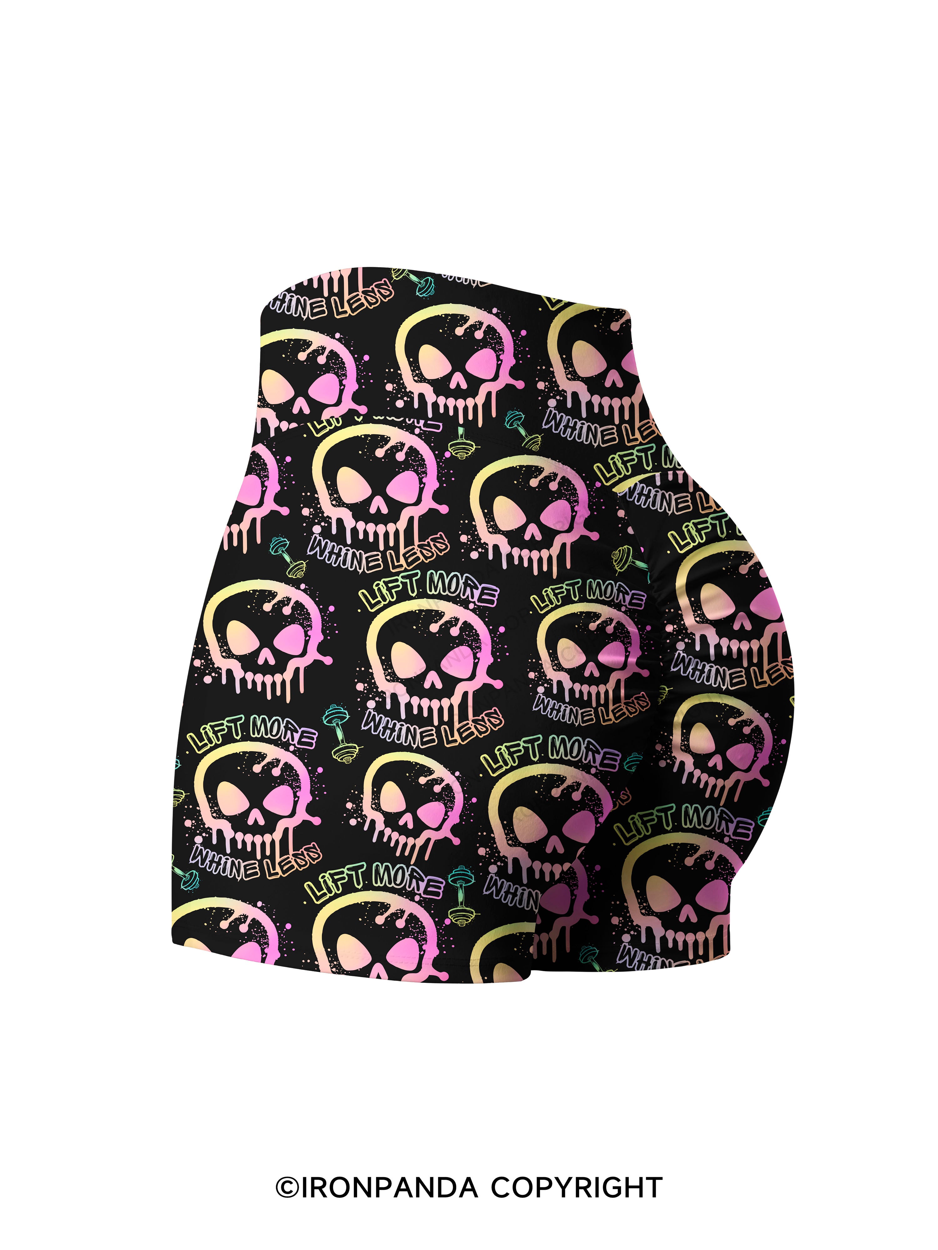 Lift More Whine Less Printed Yoga Shorts