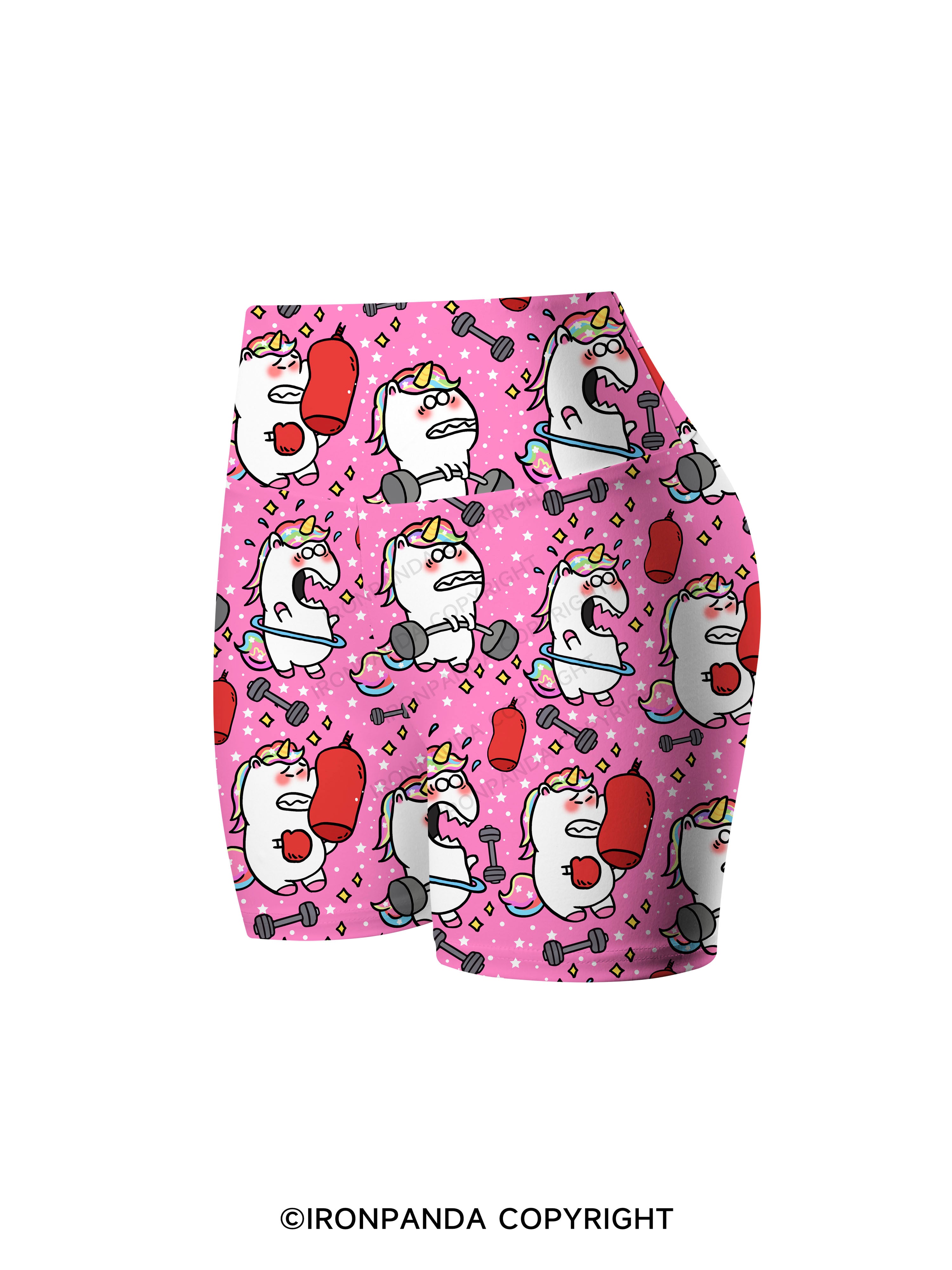 Sweat & Sparkle Printed Yoga Cycling Shorts
