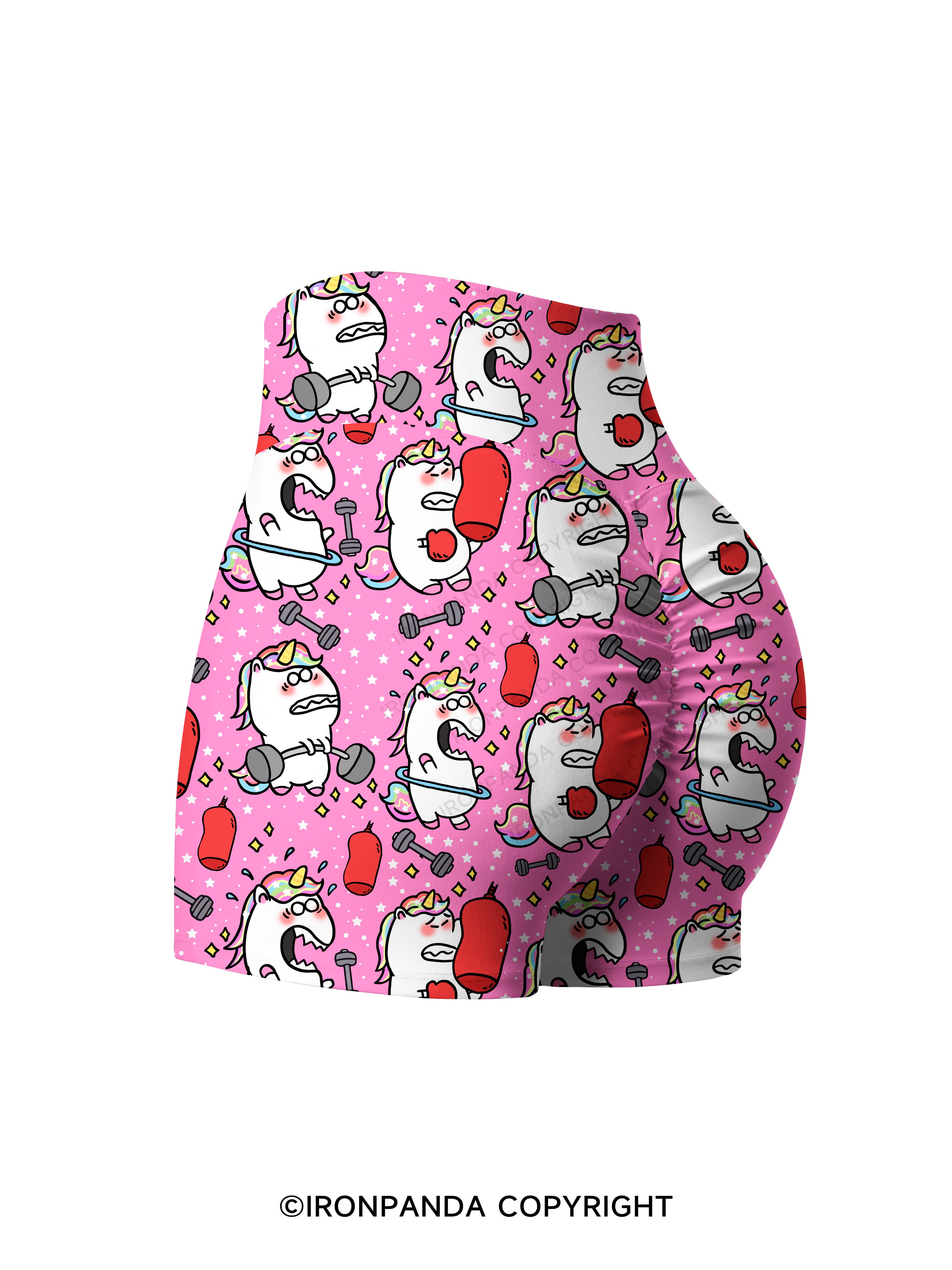 Sweat & Sparkle Printed Yoga Shorts