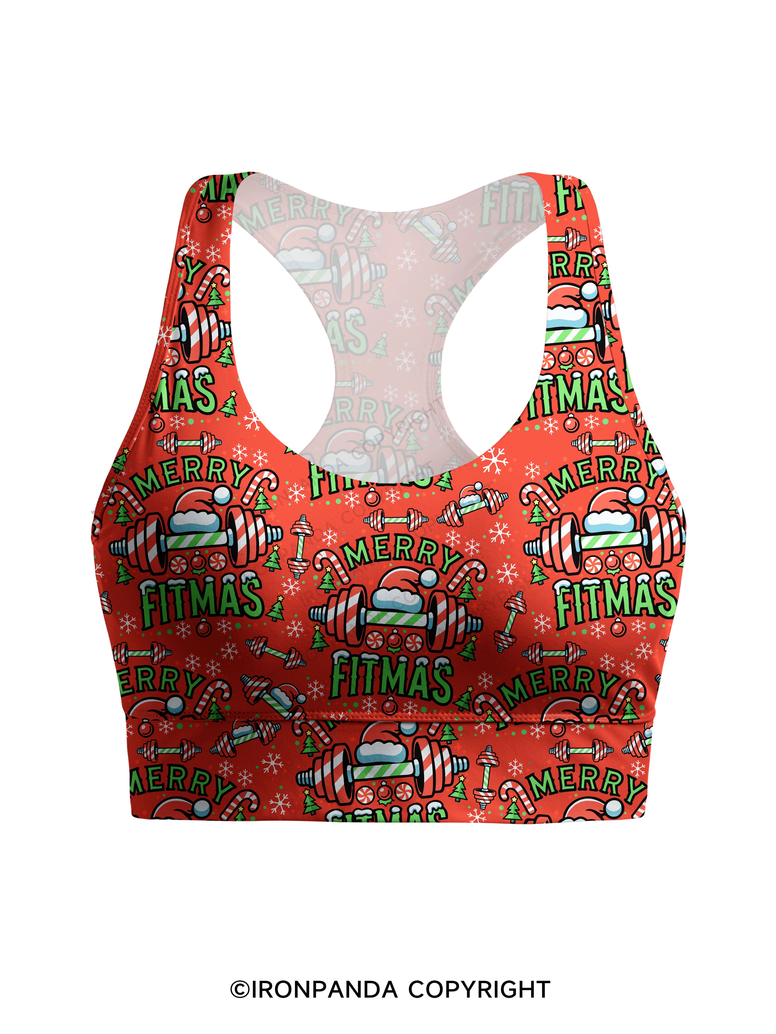 MERRY FITMAS Racerback Sports Bra
