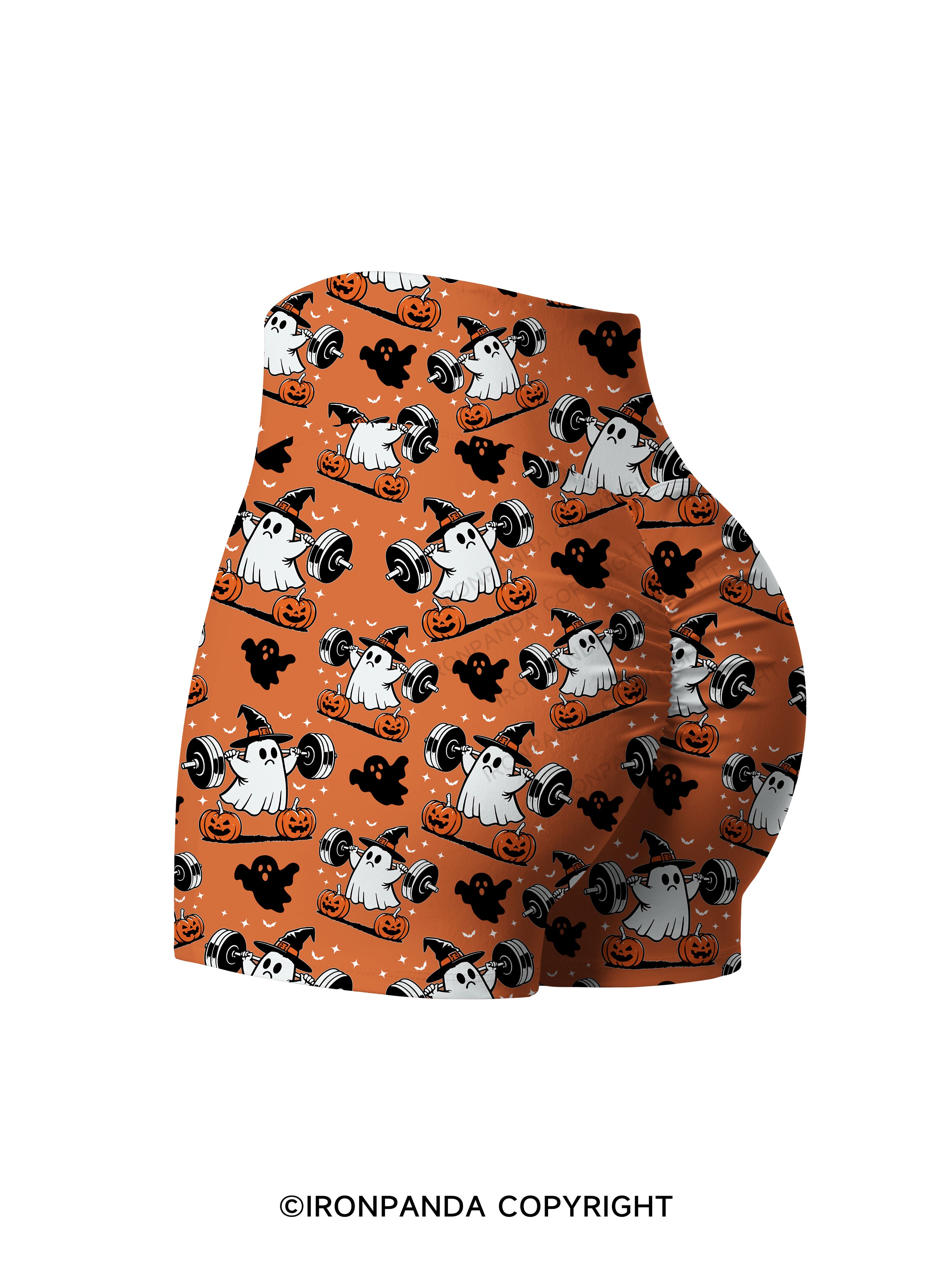 NO TRICKS JUST REPS Printed Yoga Shorts