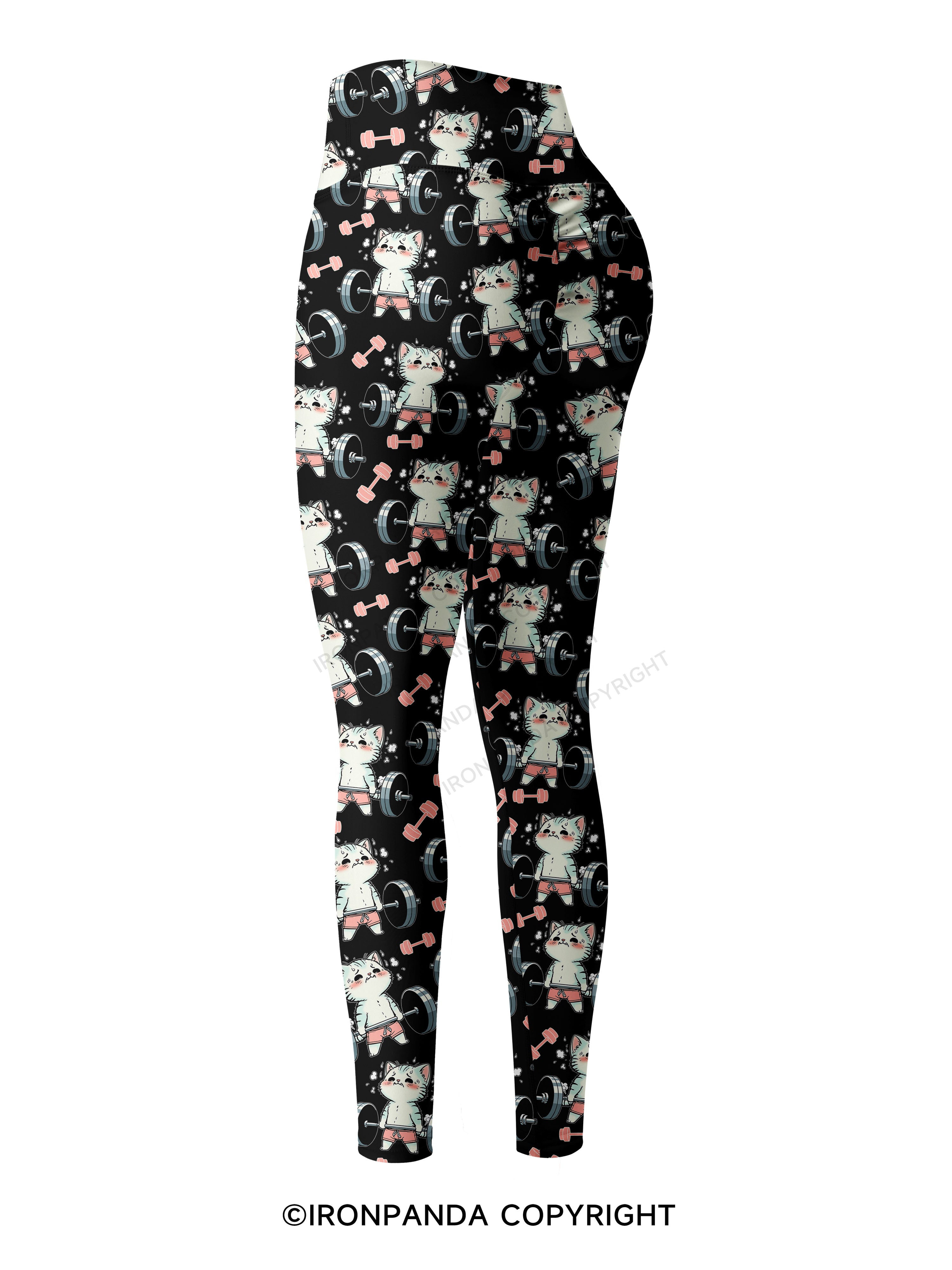 don't fart cat Printed Yoga Pants