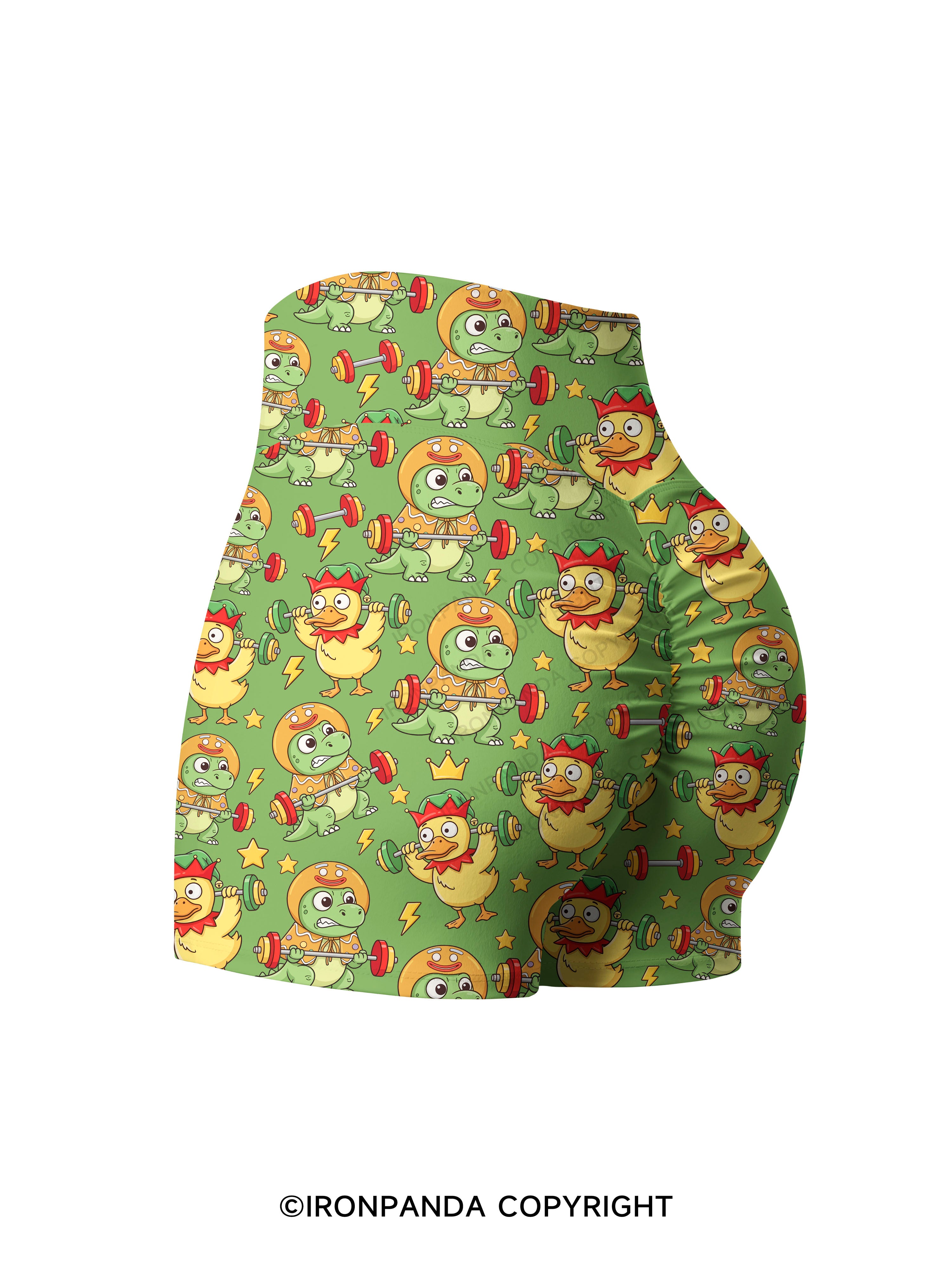 Gains Are Fun Printed Yoga Shorts