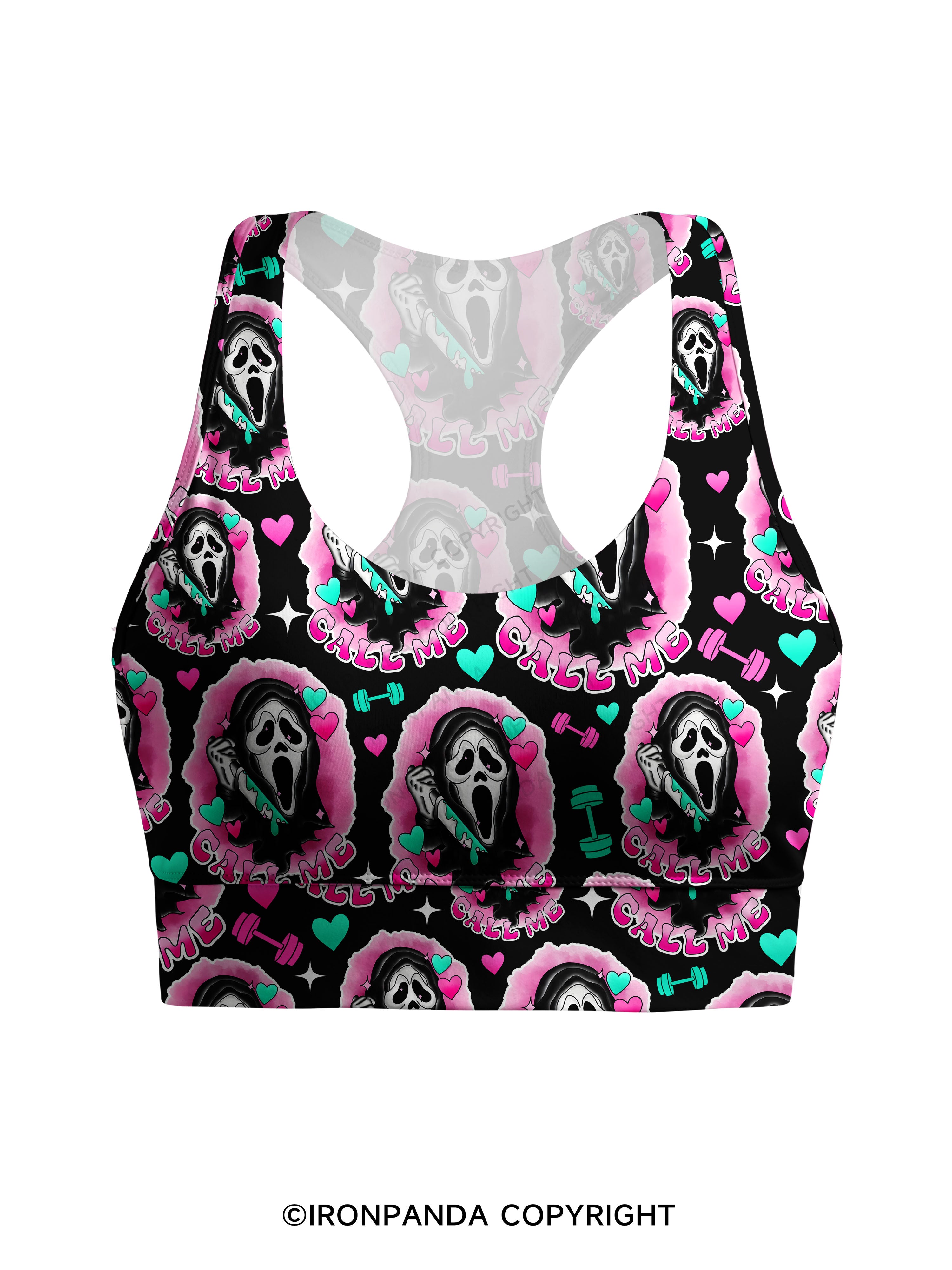 Call me Racerback Sports Bra