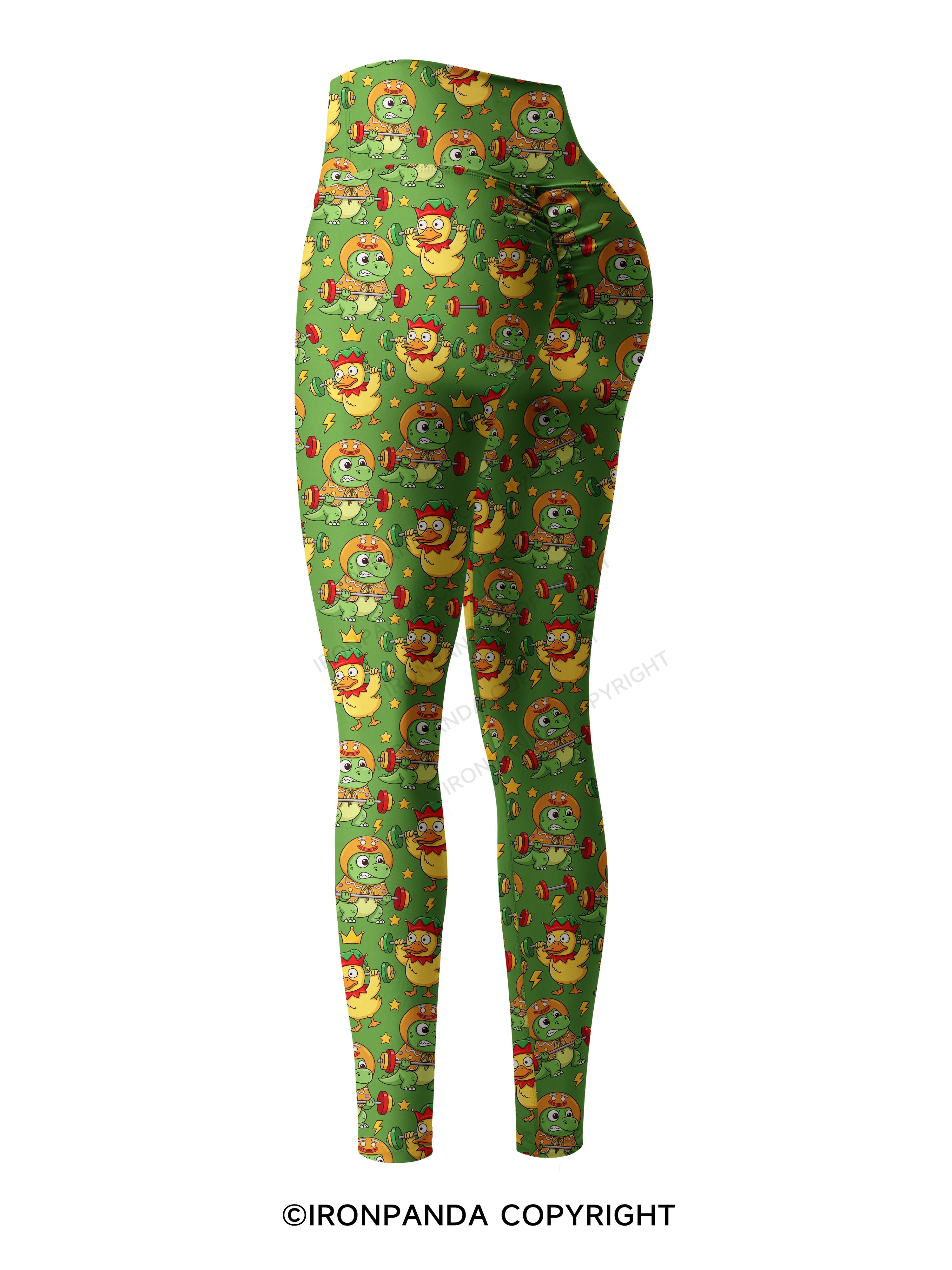 Gains Are Fun Printed Yoga Pants