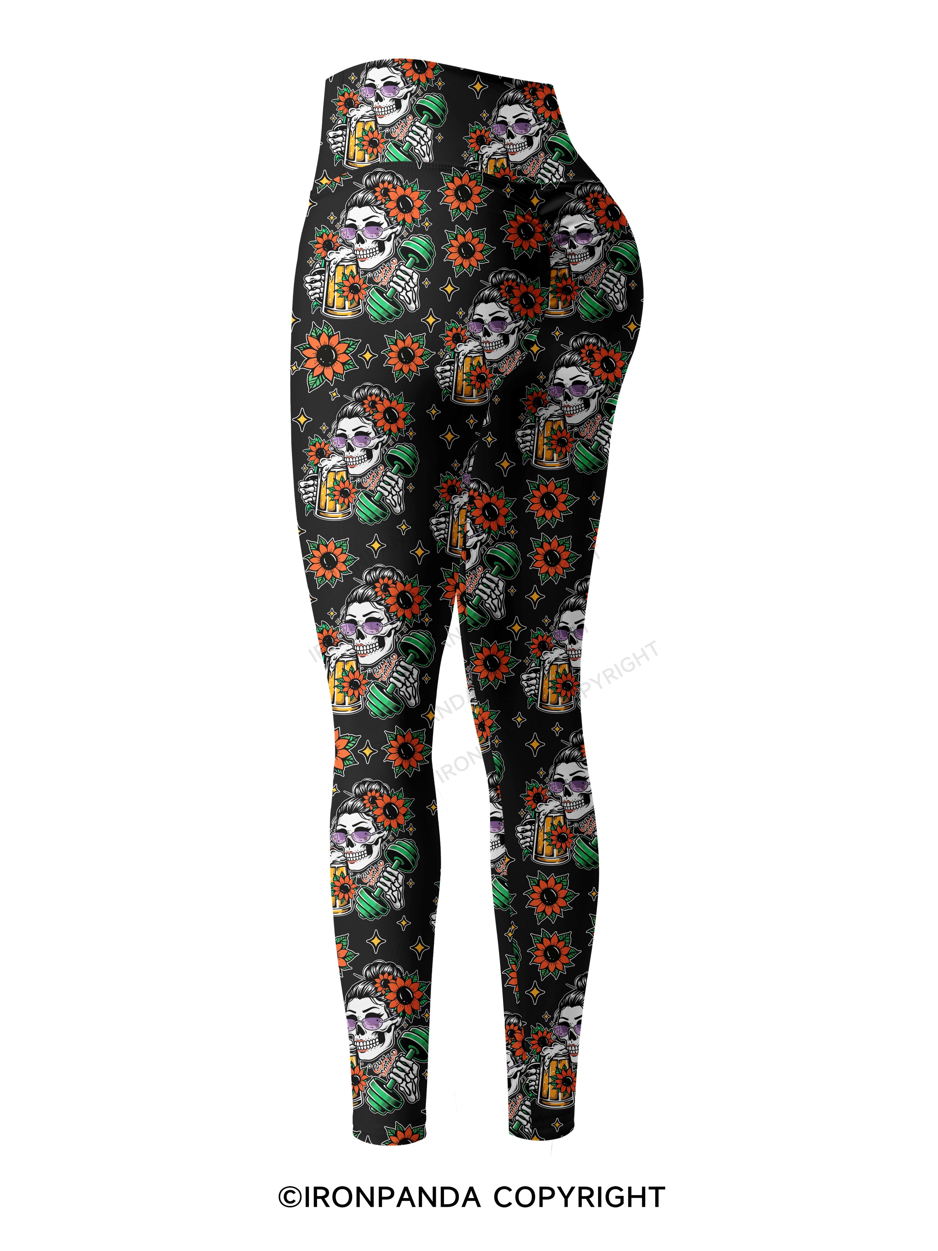 BURPEES ？I THOUGHT YOU SAID BEER PLEASE Printed Yoga Pants