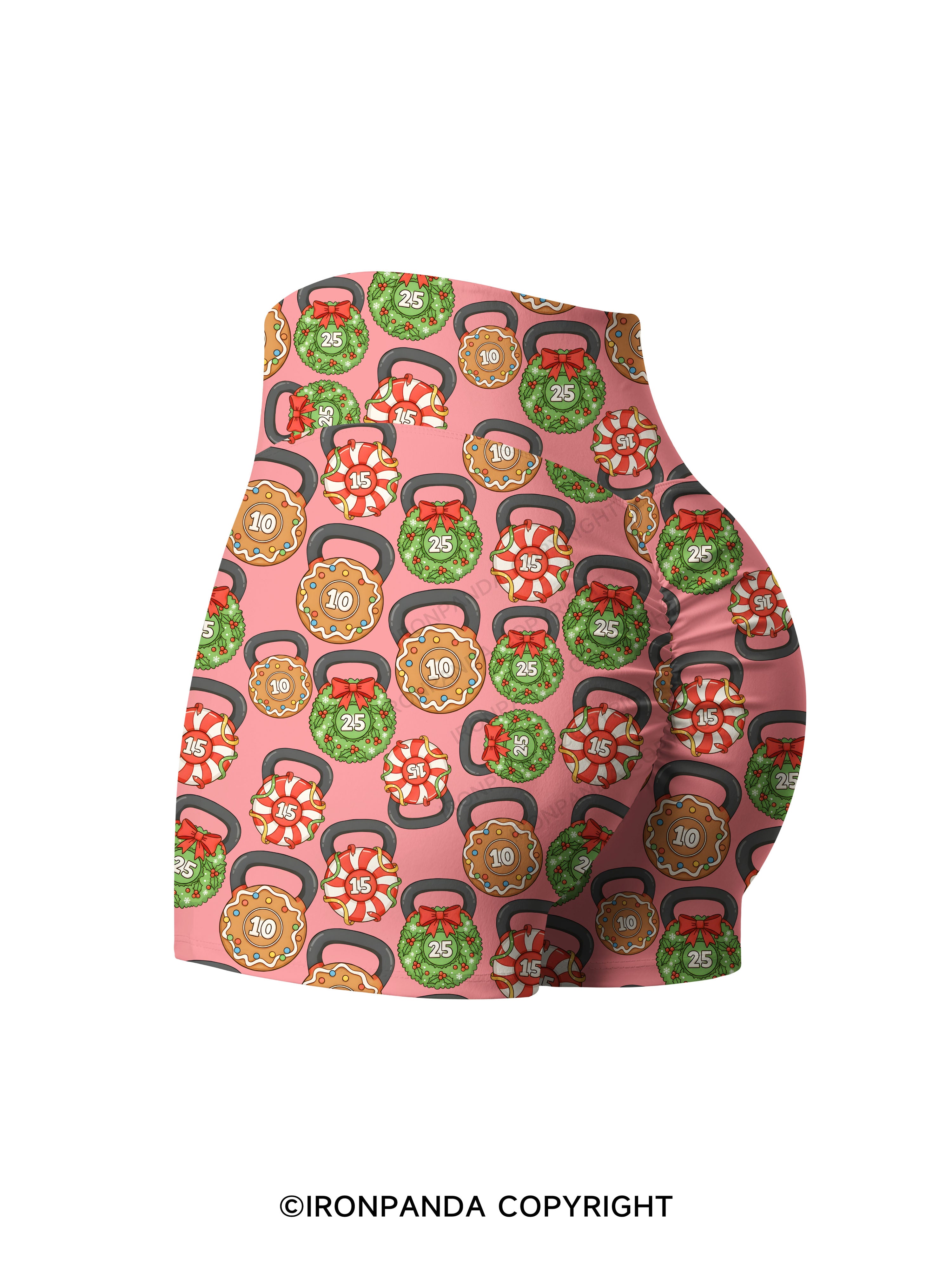 Shhh I'm Doing Math Printed Yoga Shorts