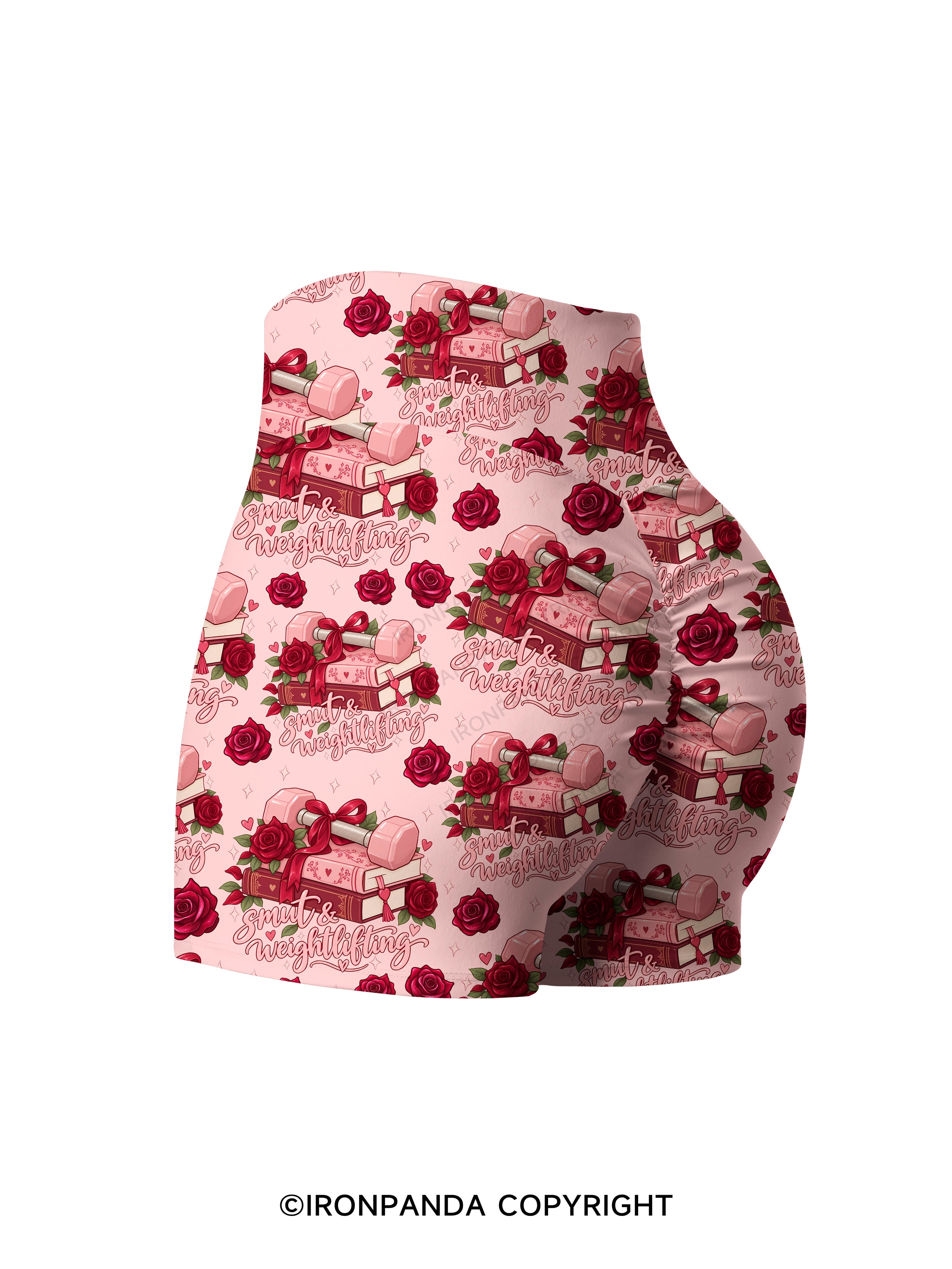 Smut & Weightlifting Printed Yoga Shorts