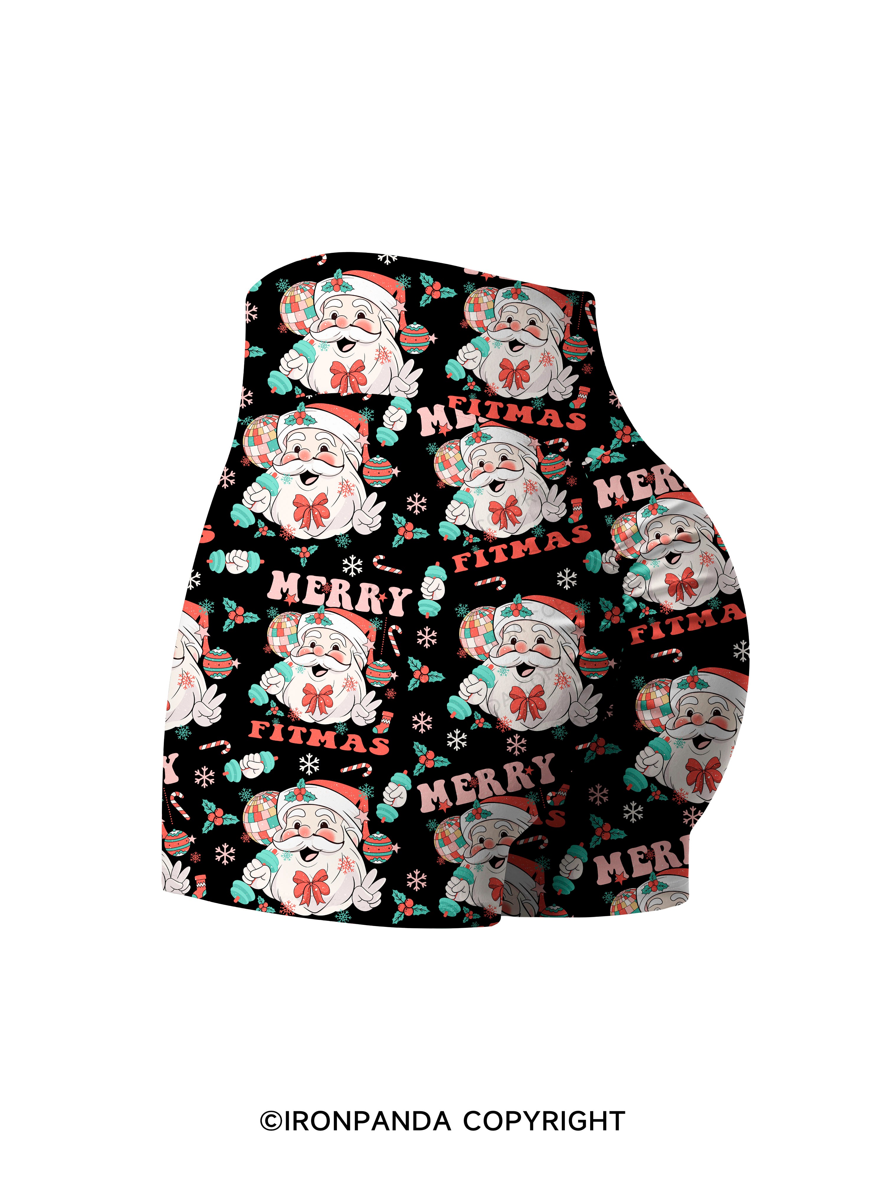 MERRY FITMAS Printed Yoga Shorts