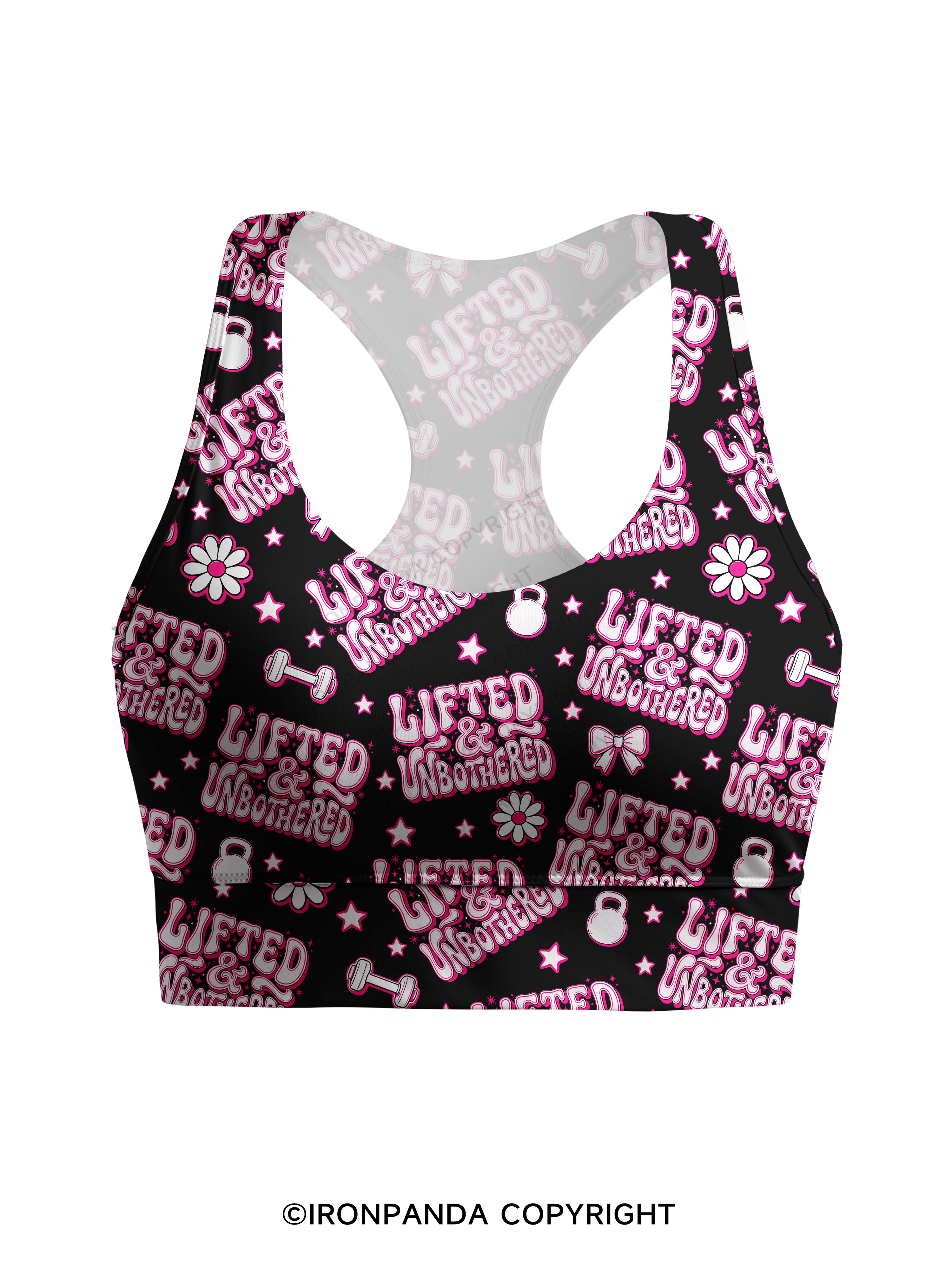 Lifted And Unbothered Racerback Sports Bra