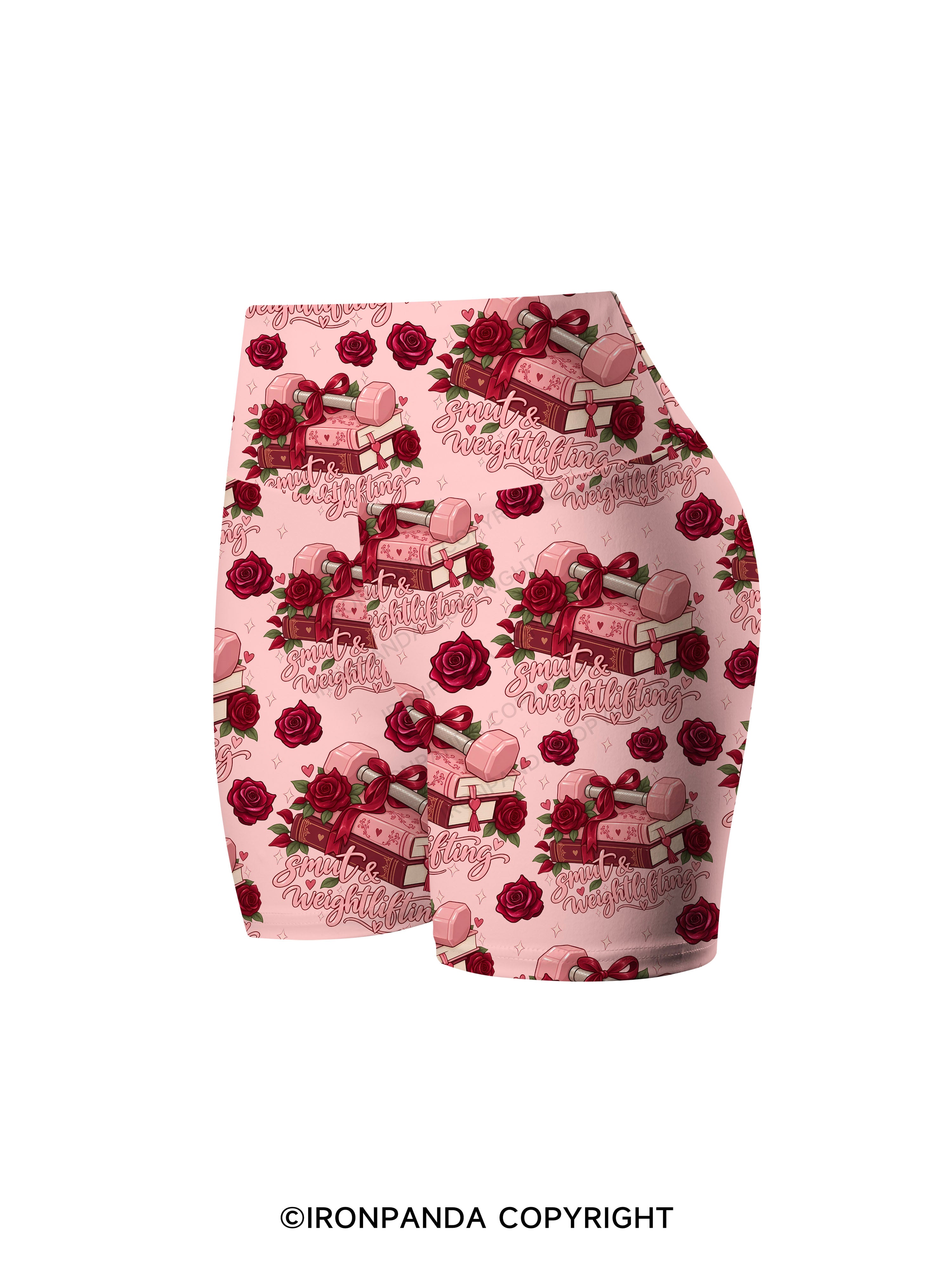 Smut & Weightlifting Printed Yoga Cycling Shorts