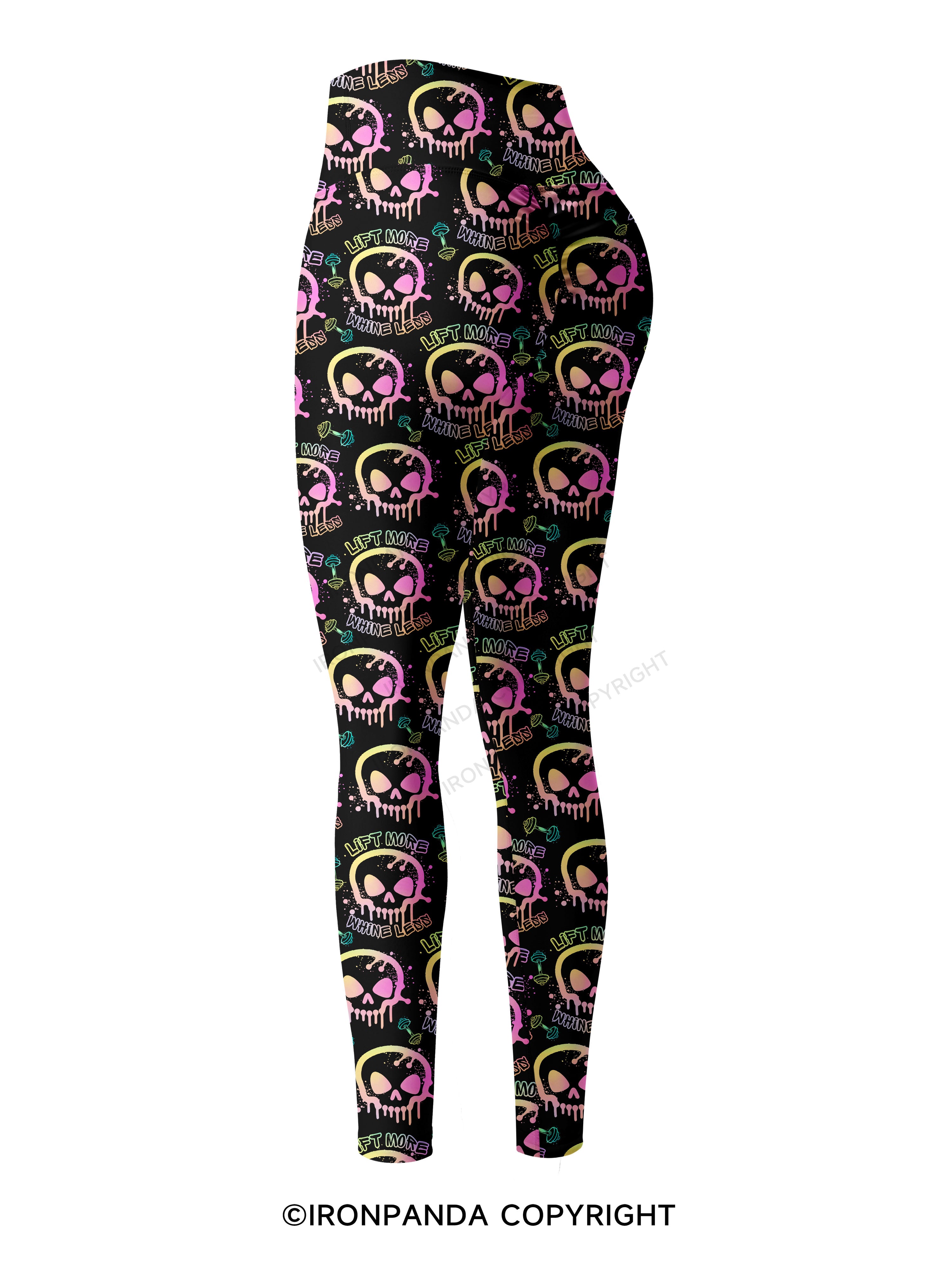 Lift More Whine Less Printed Yoga Pants