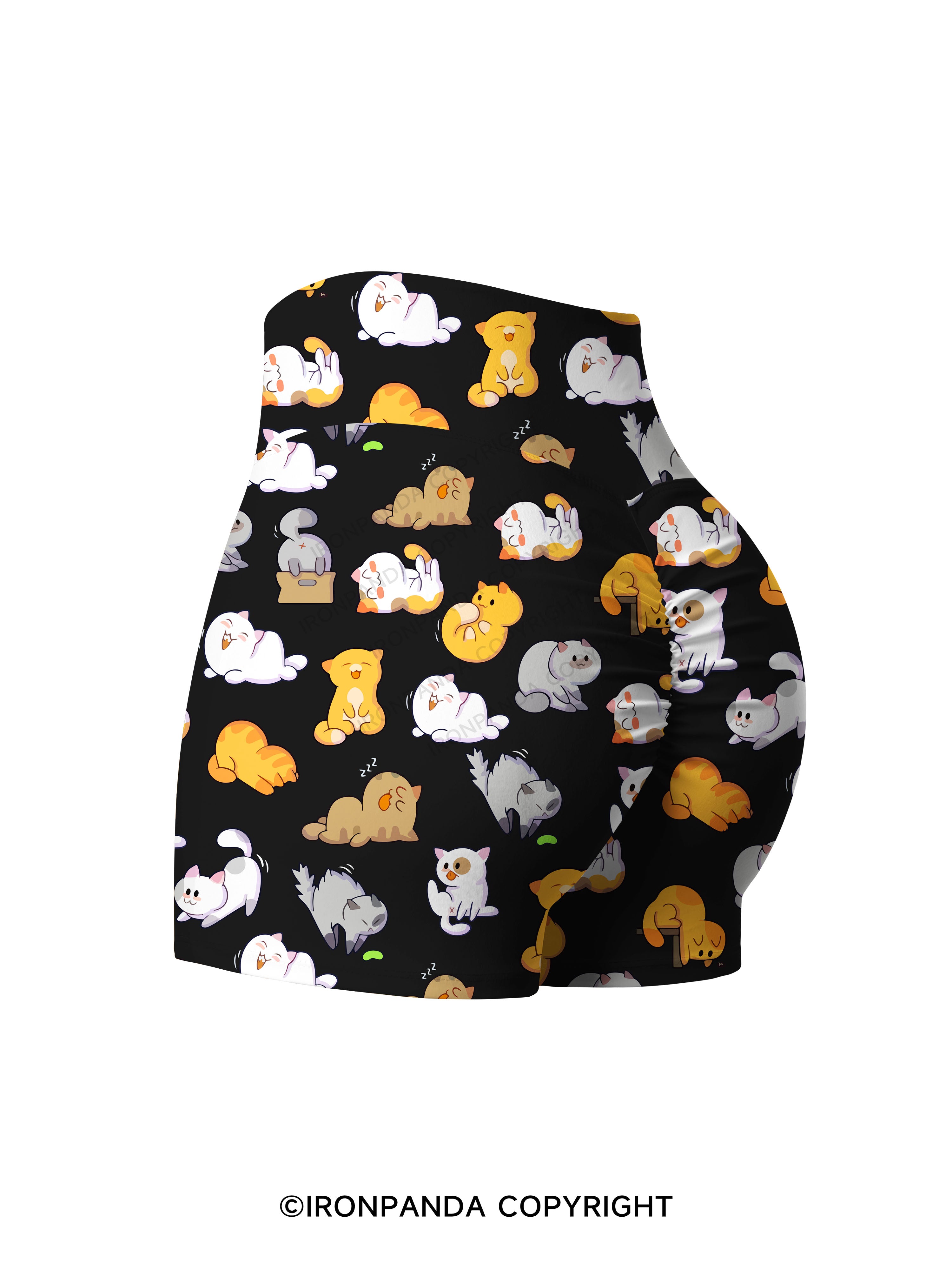 CAT YOGA Printed Yoga Shorts