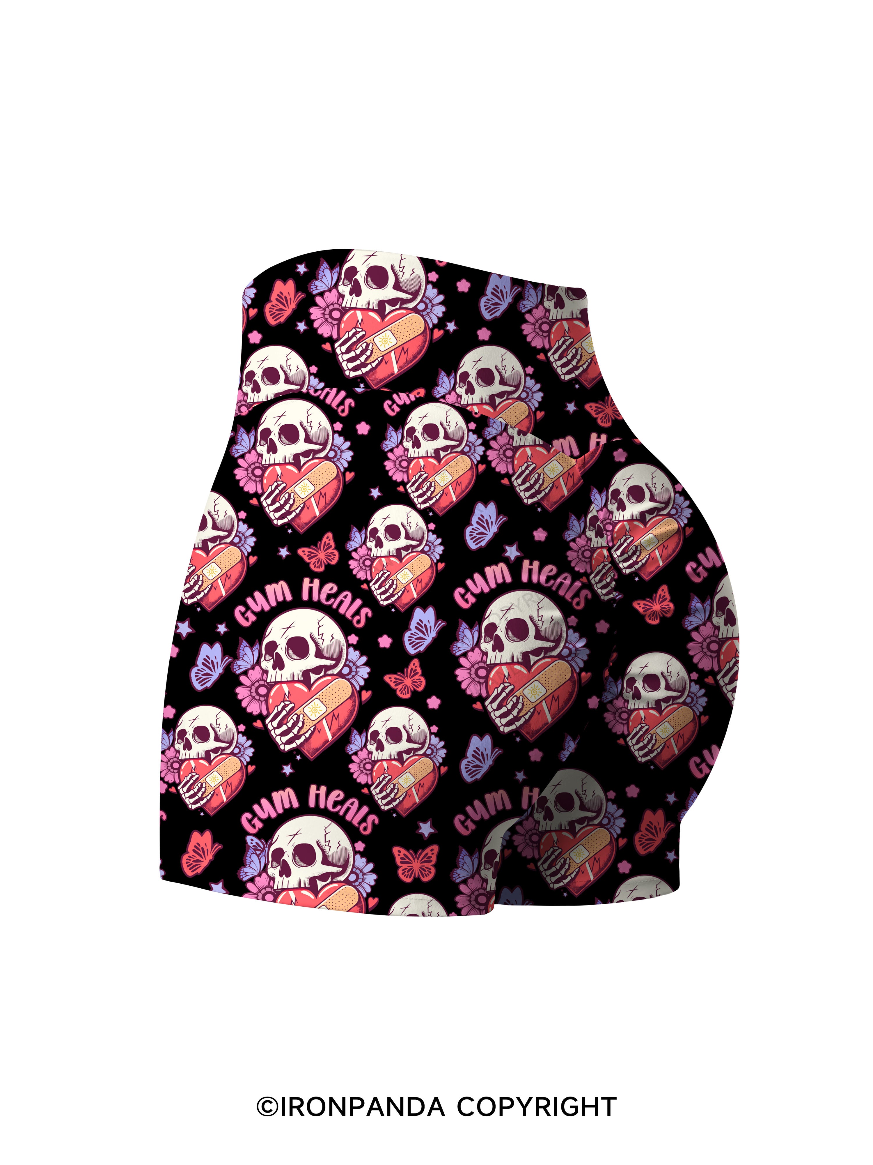 GYM HEALS Printed Yoga Shorts
