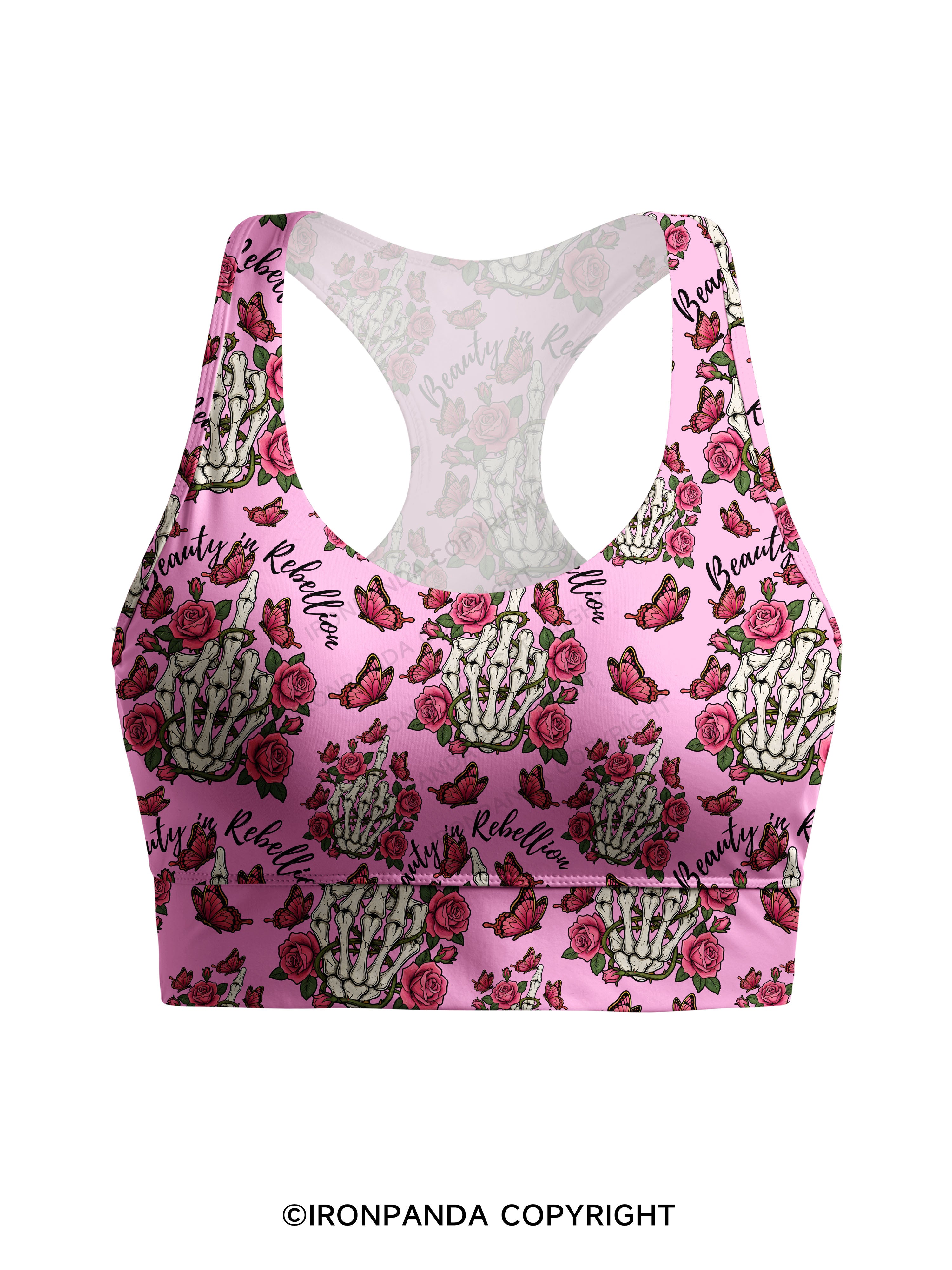 Beauty in Rebellion Racerback Sports Bra