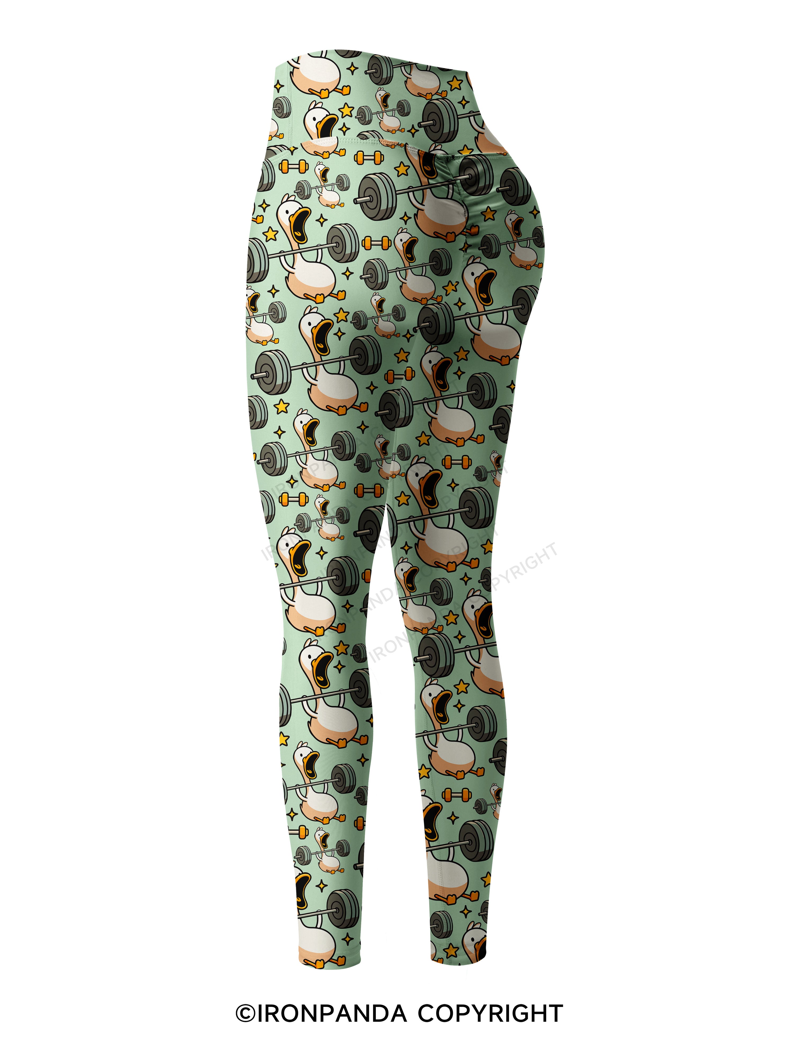 IF I DIE I DIE Printed Yoga Pants