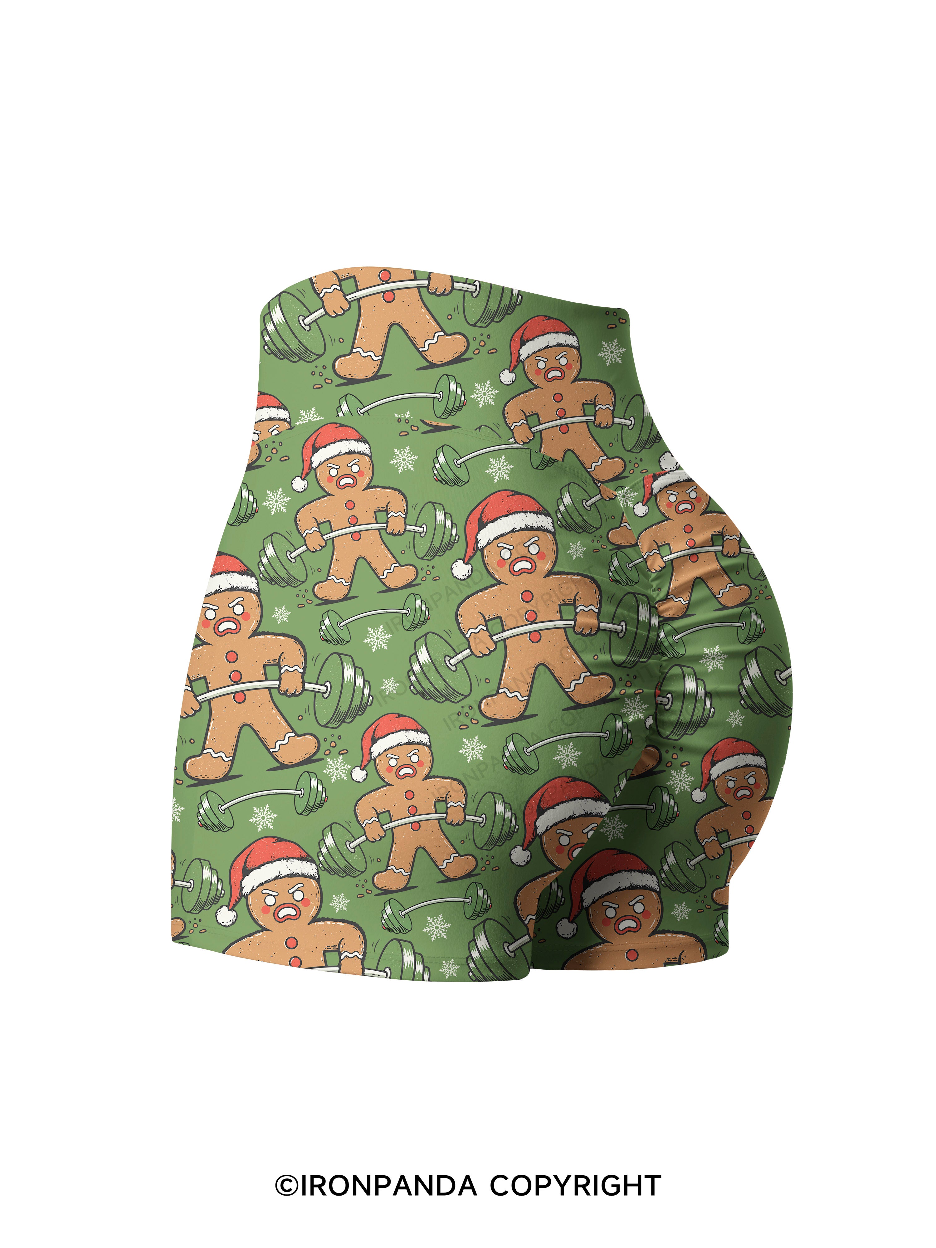 oh,snap Printed Yoga Shorts