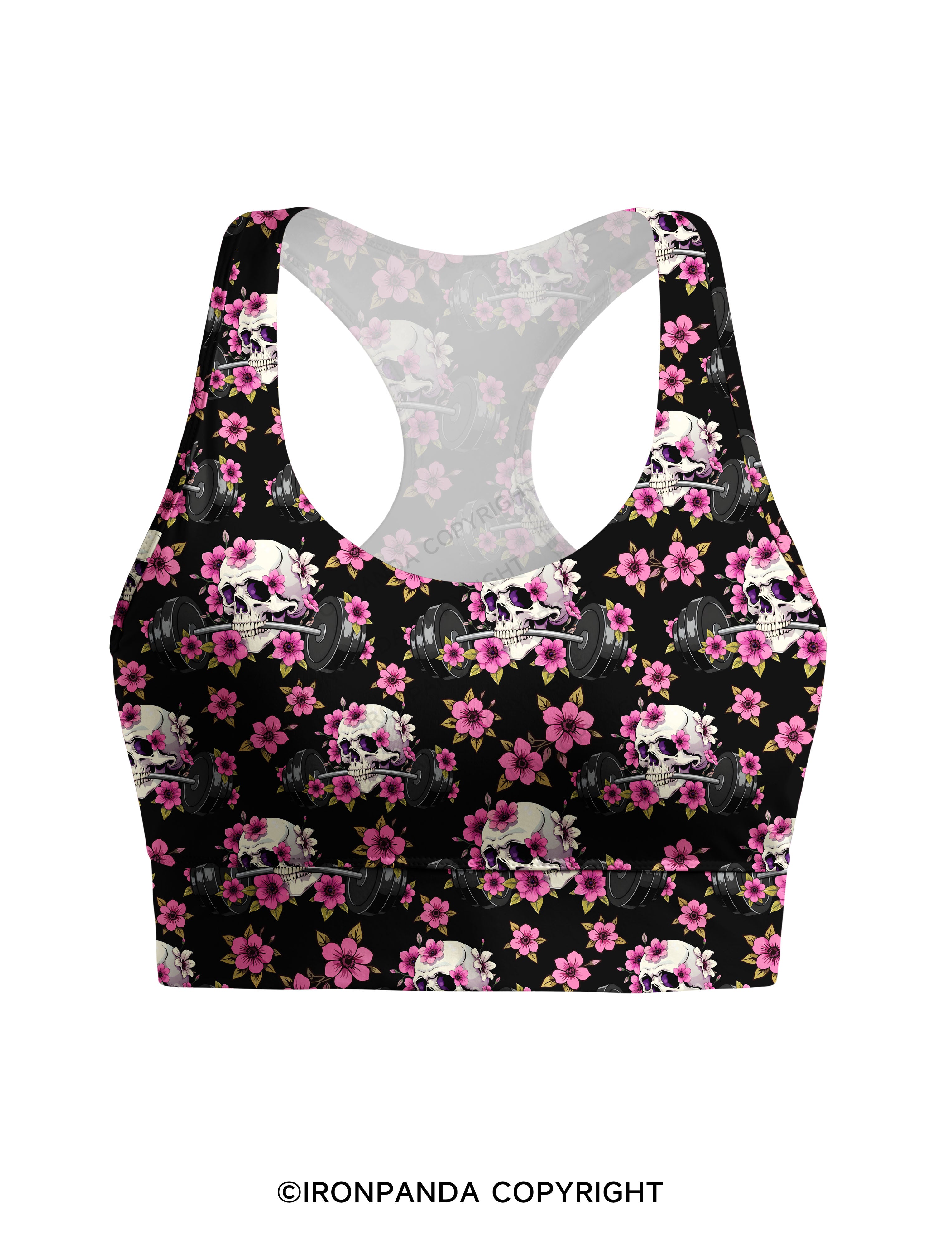 GYM THERAPY IN SESSION Racerback Sports Bra