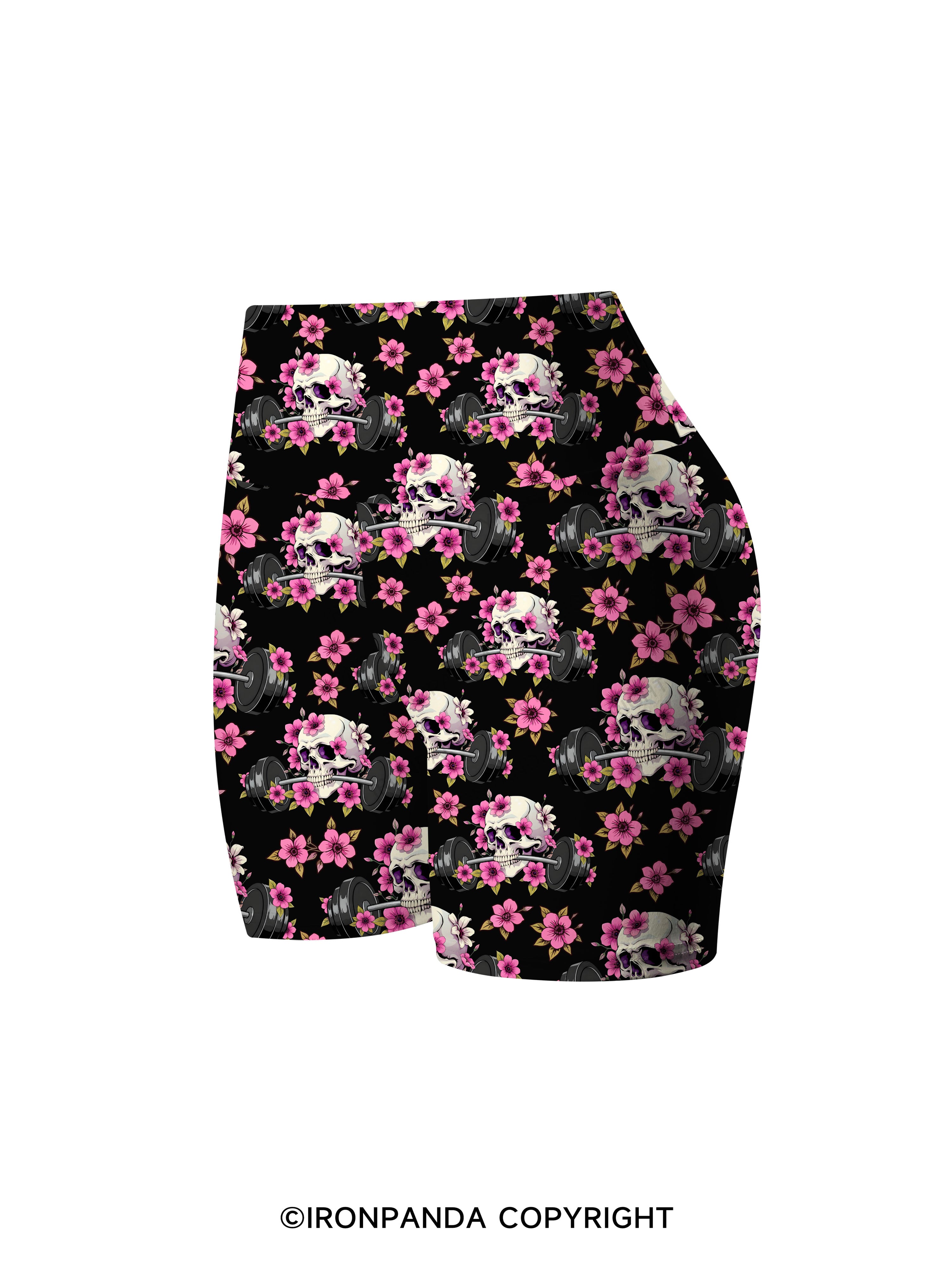 GYM THERAPY IN SESSION Printed Yoga Cycling Shorts