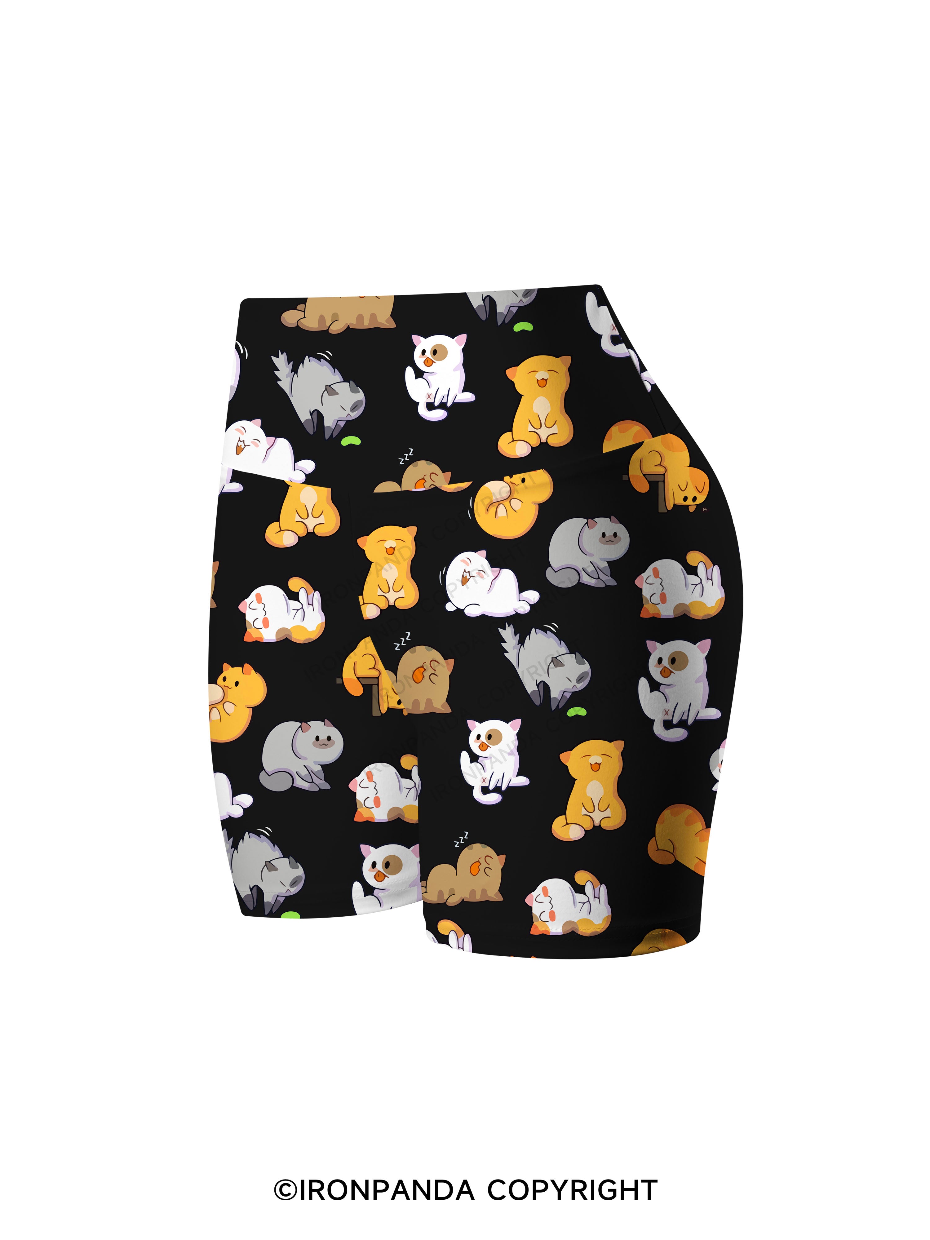 CAT YOGA Printed Yoga Cycling Shorts
