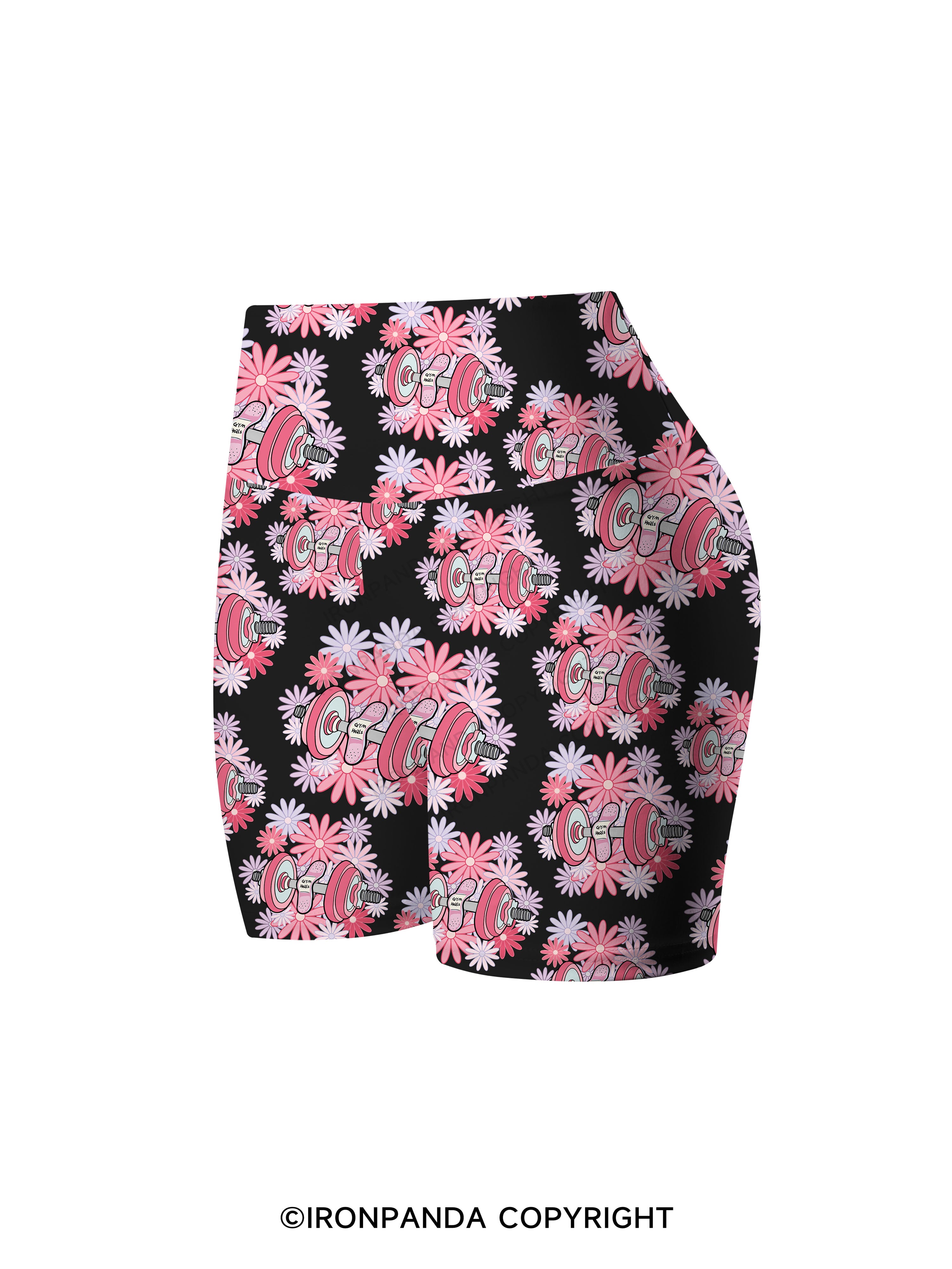 gym heals Printed Yoga Cycling Shorts