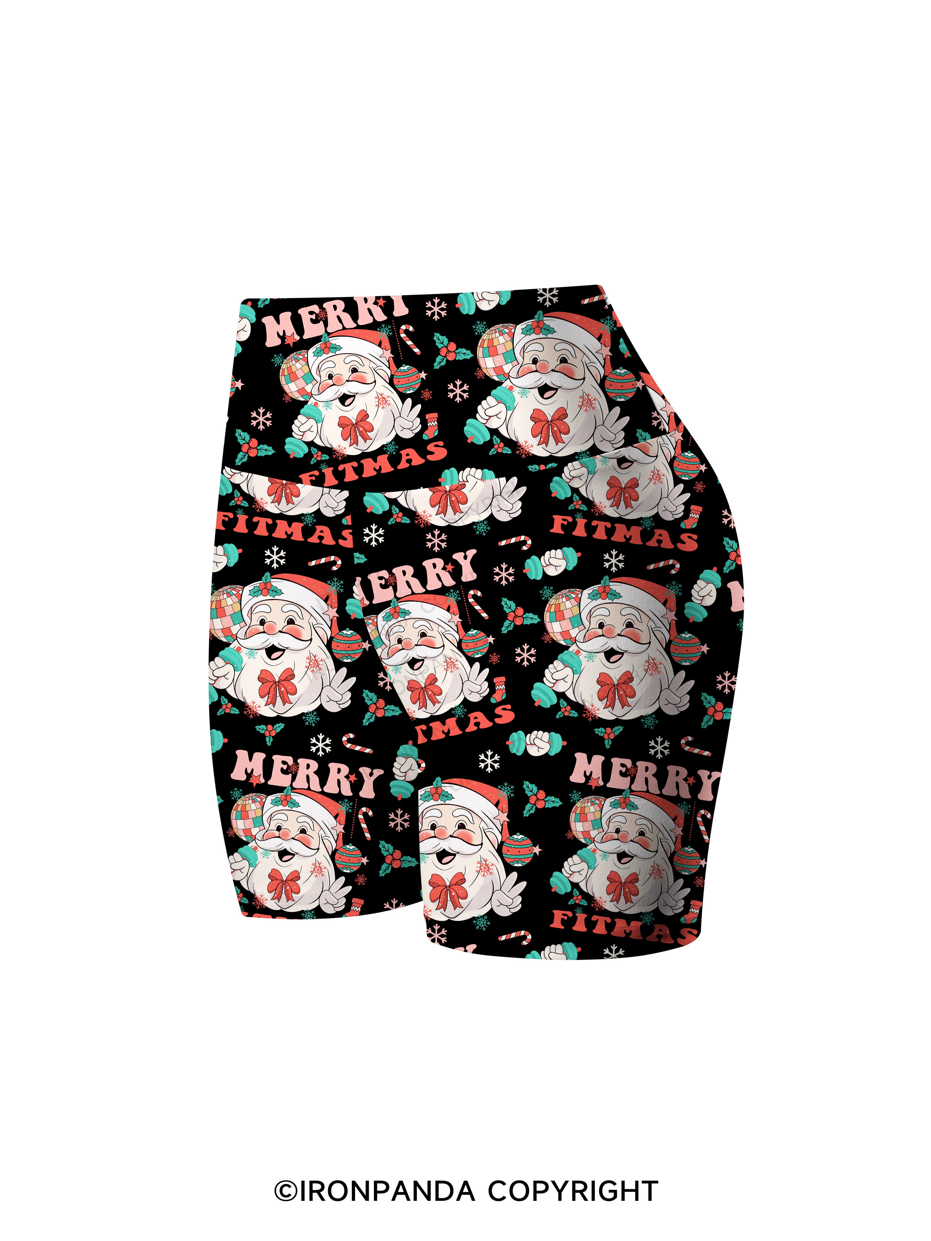 MERRY FITMAS Printed Yoga Cycling Shorts