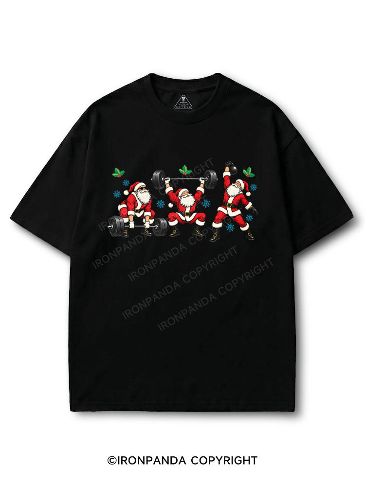 Santa Lifting Christmas Workout COTTON PUMP COVER