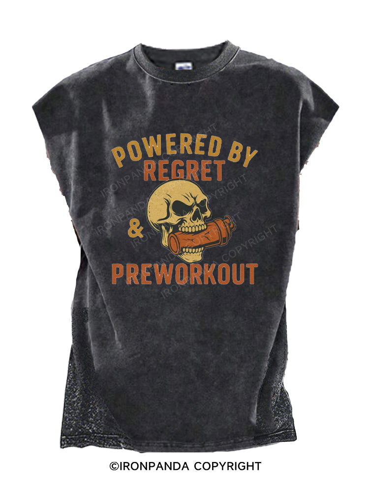 Powered by Regret & Preworkout Cut Off Tank