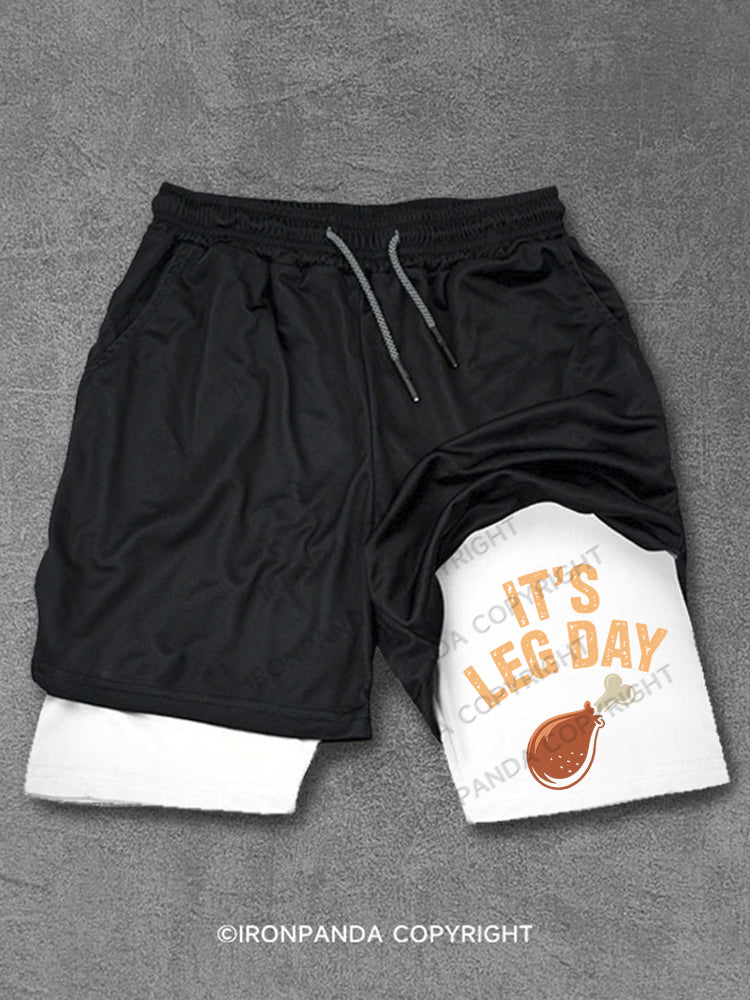 It's Leg Day Performance Training Shorts