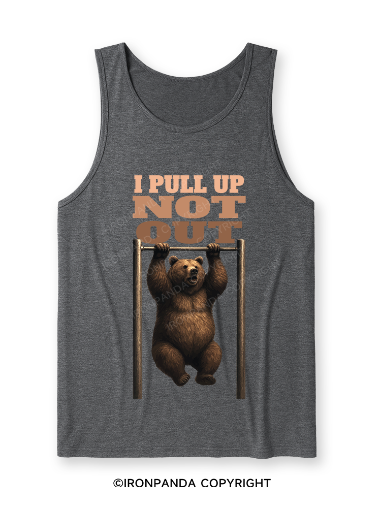 I PULL UP NOT OUT Ultra Soft Heather Tank
