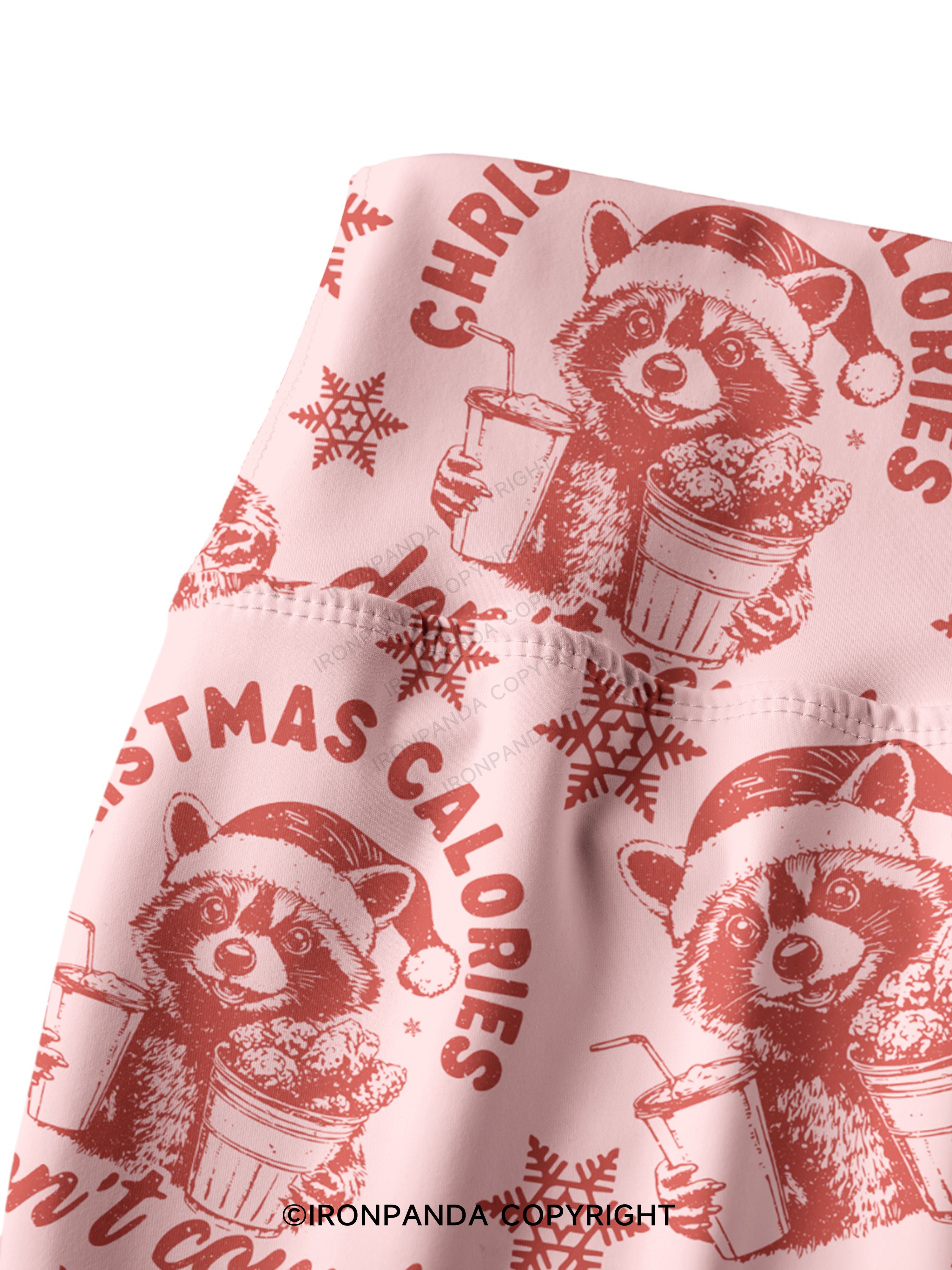 CHRISTMAS CALORIES DONT COUNT Printed Yoga Pants
