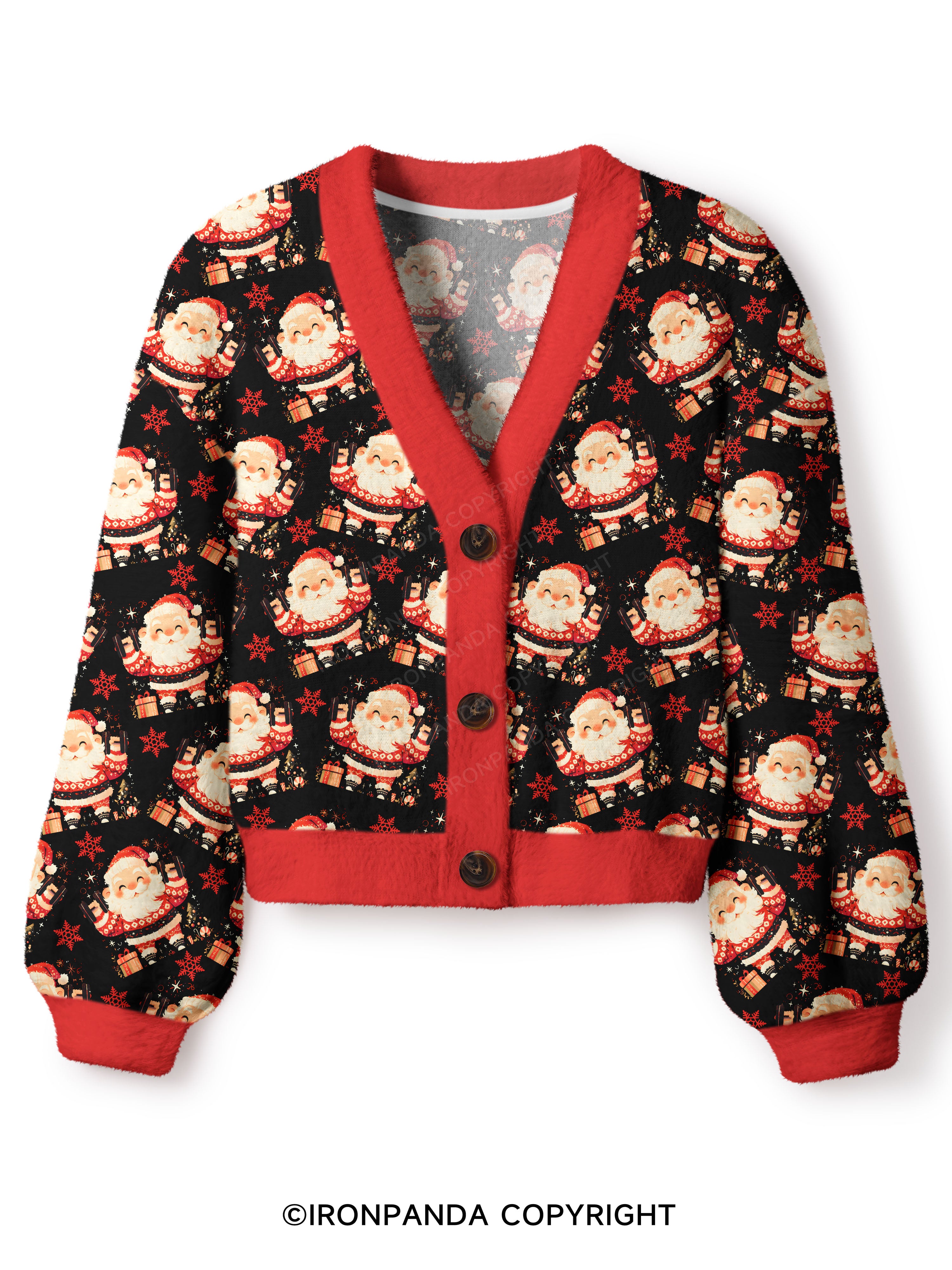 Merry Gainsmas Crop Ugly Cardigan Sweater