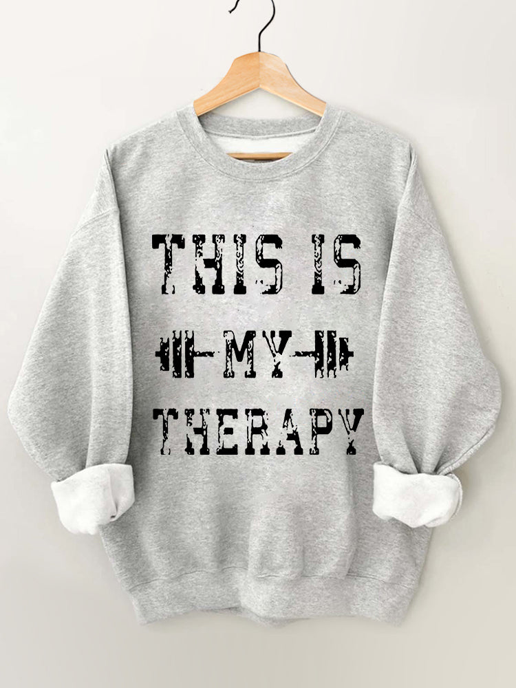 This is My Therapy Vintage Gym Sweatshirt