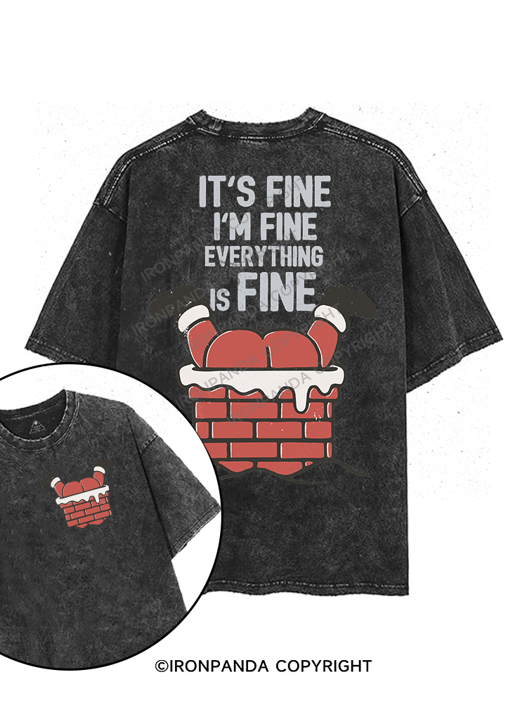 IT'S FINE I'M FINE EVERYTHING IS FINE printed Gym Shirt
