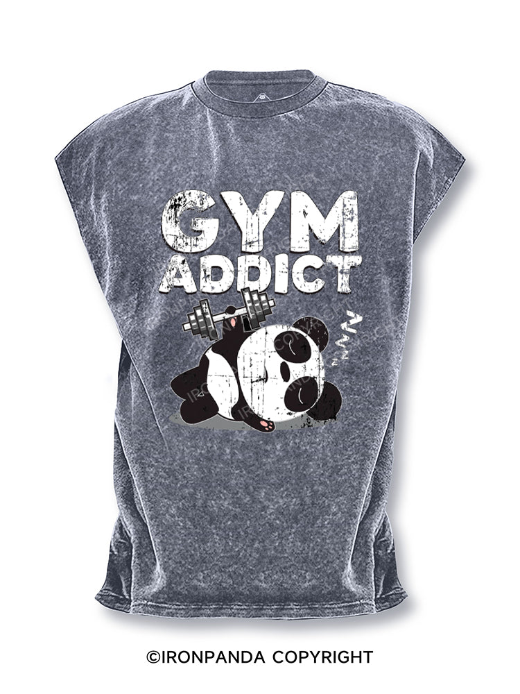 Gym Addict Panda Sport Cut Off Tank