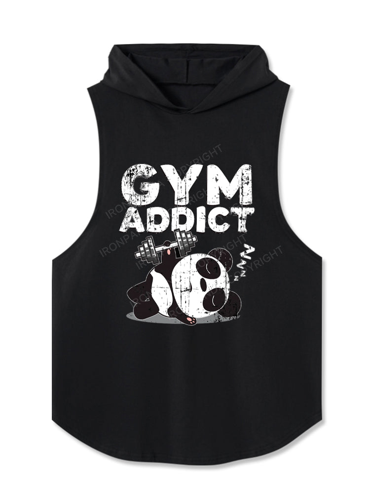 Gym Addict Panda Sport Hooded Tank