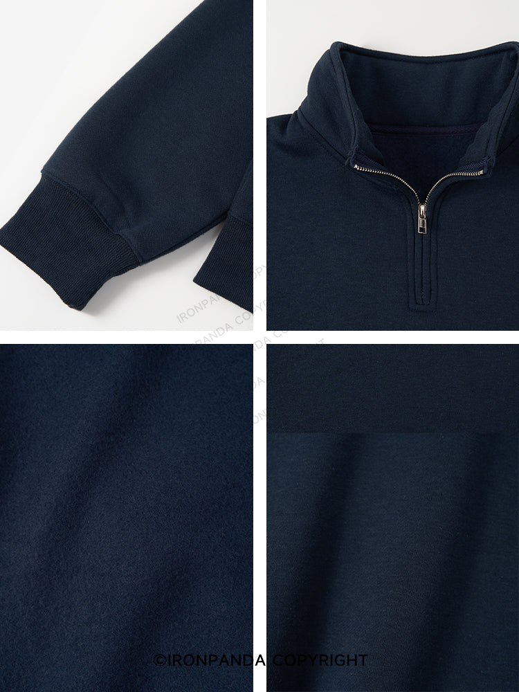 I Lift Because My Wife is Hot Double-Sided Printed Quarter-Zip Fleece Sweatshirt