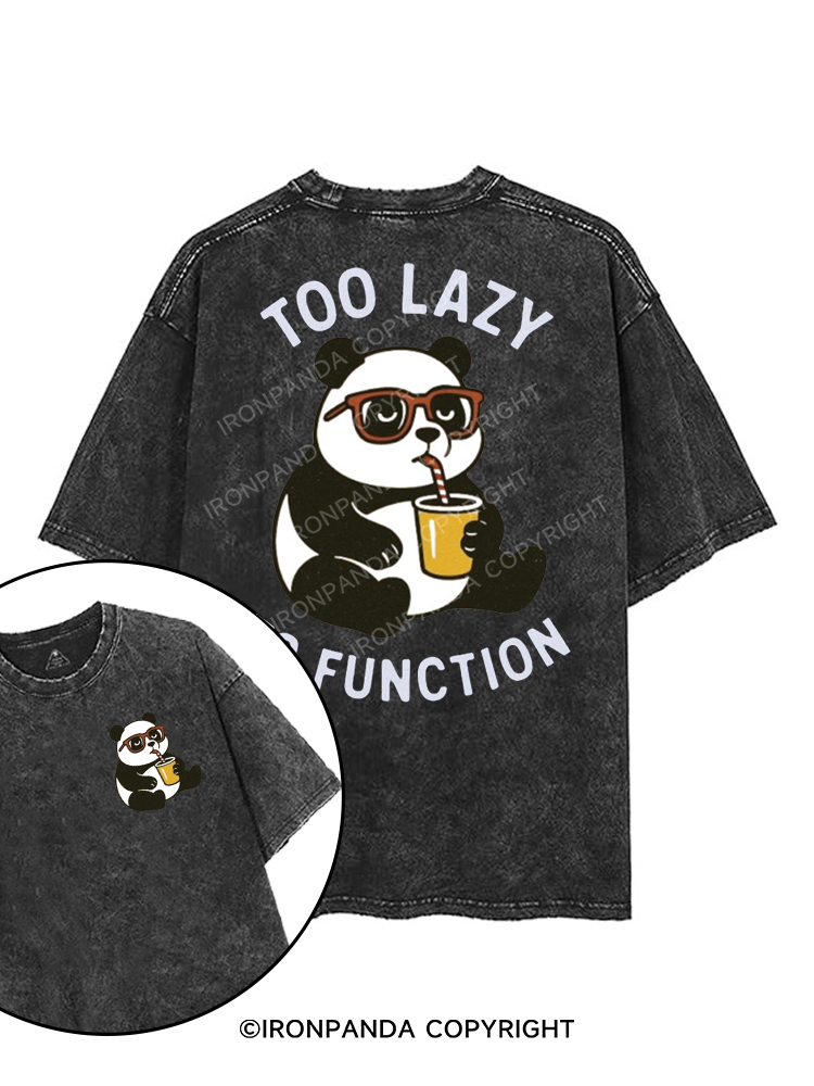too lazy to function printed Gym Shirt