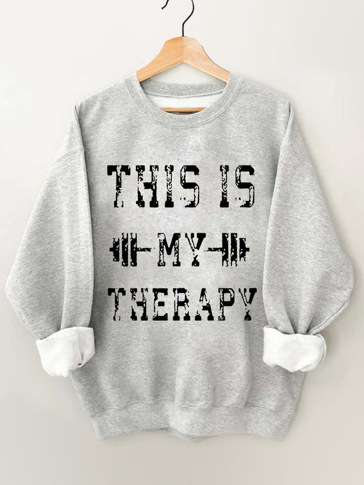 This is my therapy Crewneck sweatshirt