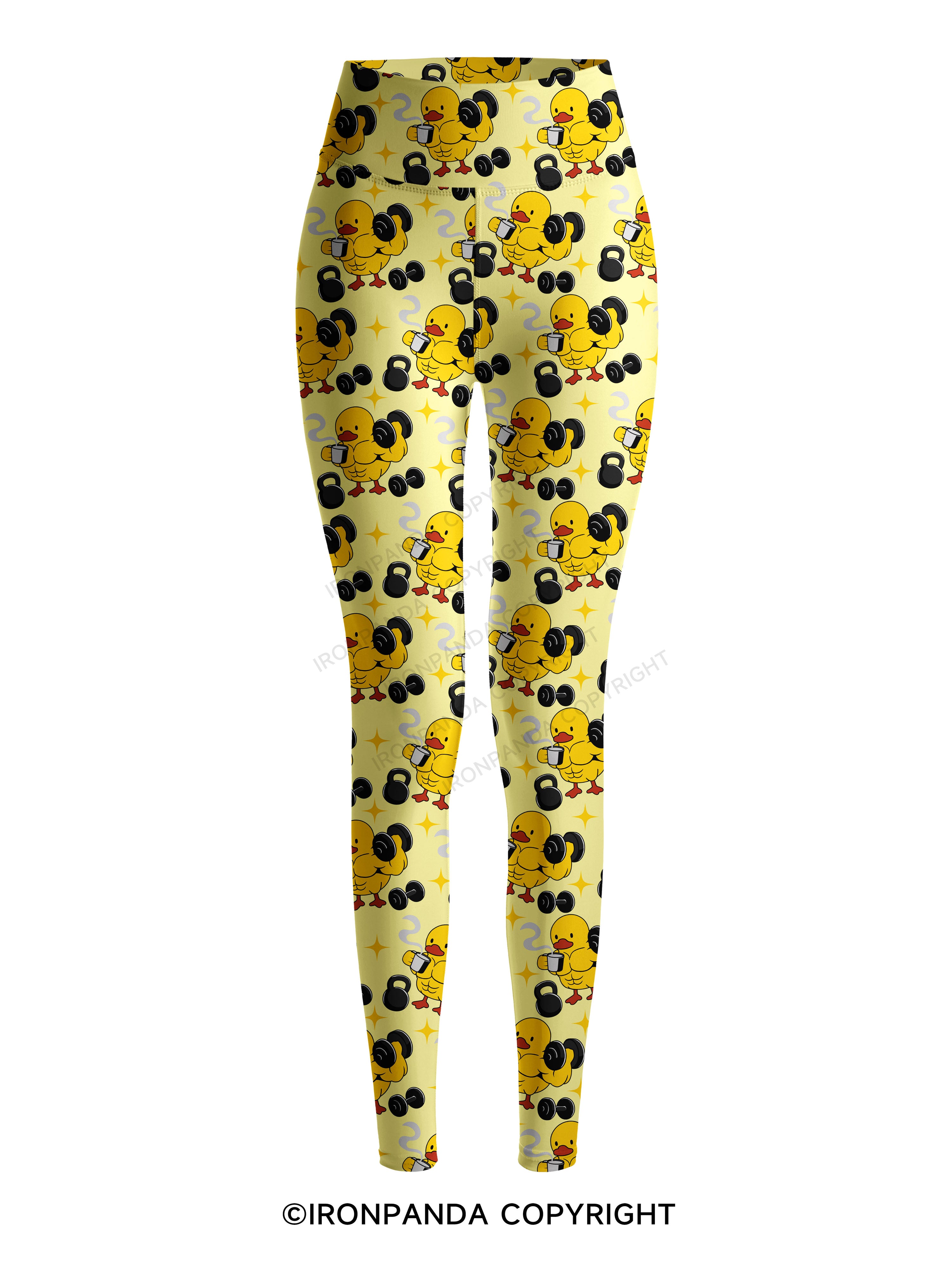 CAFECITO AND GAINS Printed Yoga Pants