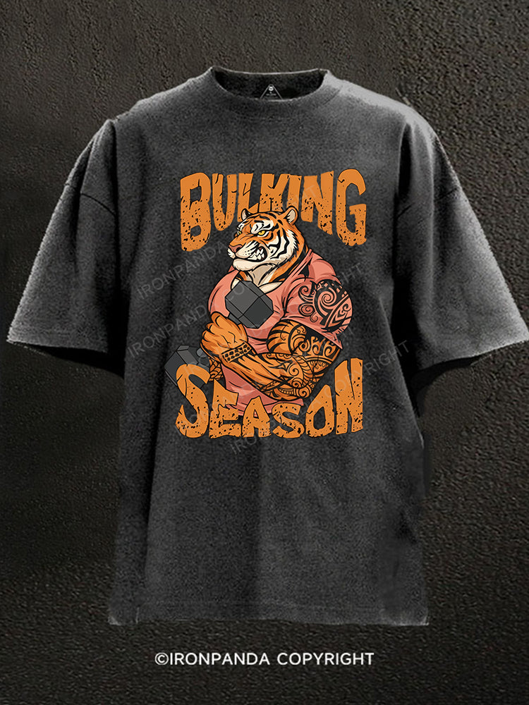 Bulking Season  4 Washed Gym Shirt