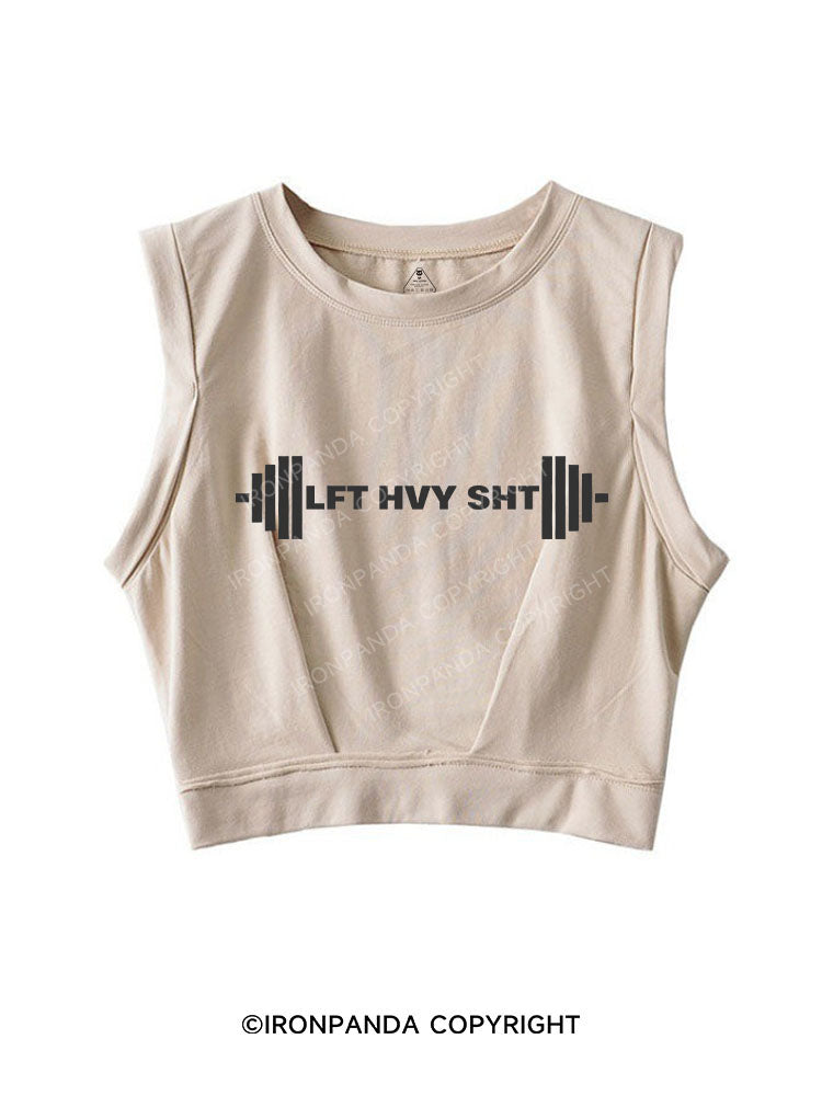 LFT HVY SHT SLEEVELESS CROP TOPS