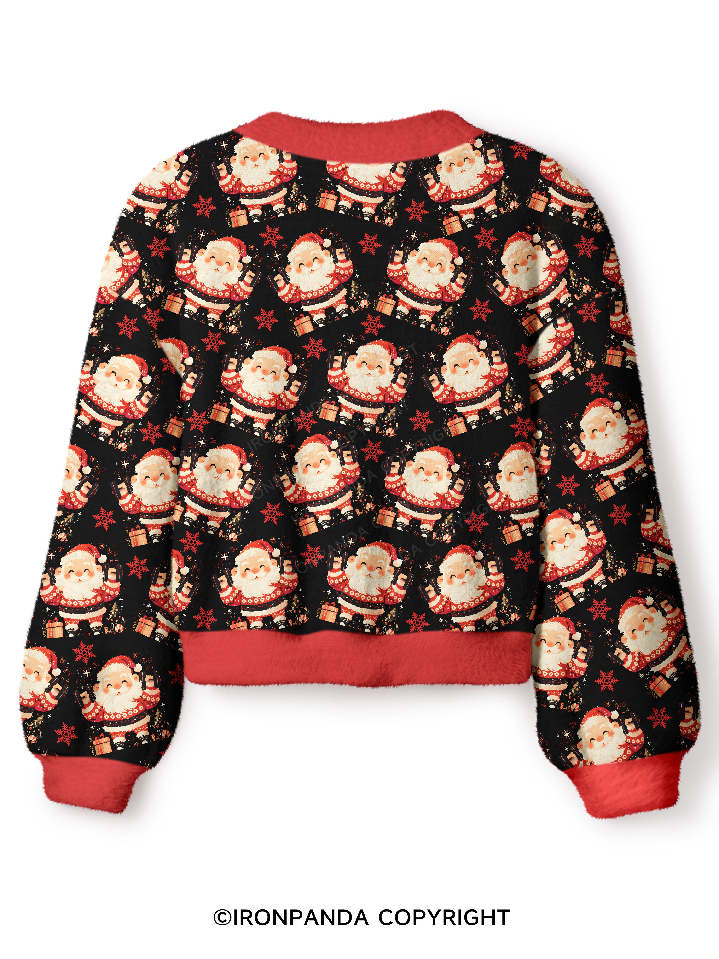 Merry Gainsmas Crop Ugly Cardigan Sweater