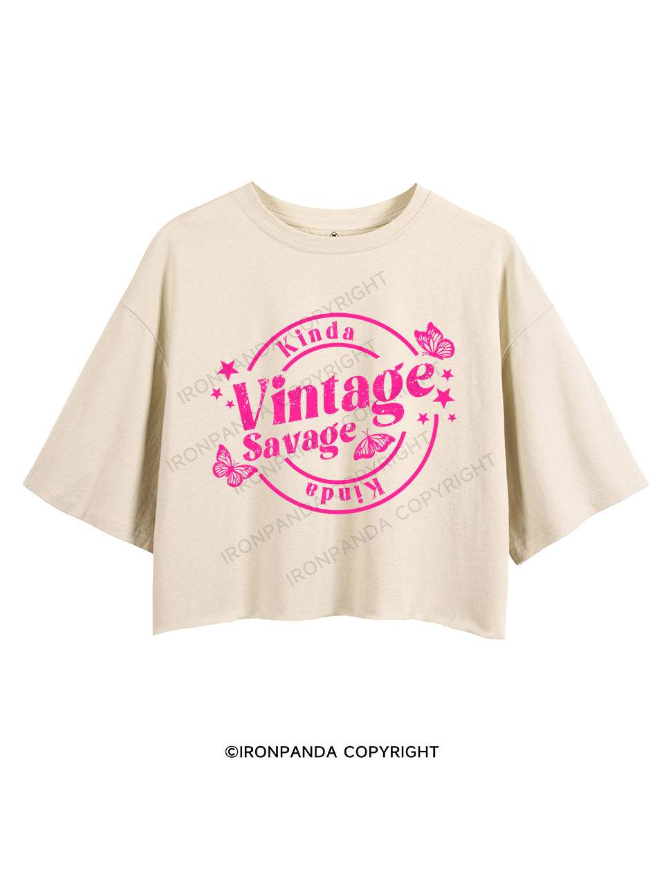 KINDA VINTAGE KINDA SAVAGE CROP TOPS