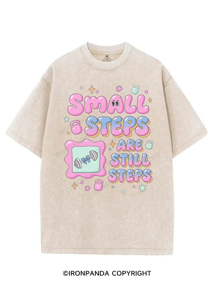 Small steps are still steps VINTAGE GYM SHIRT
