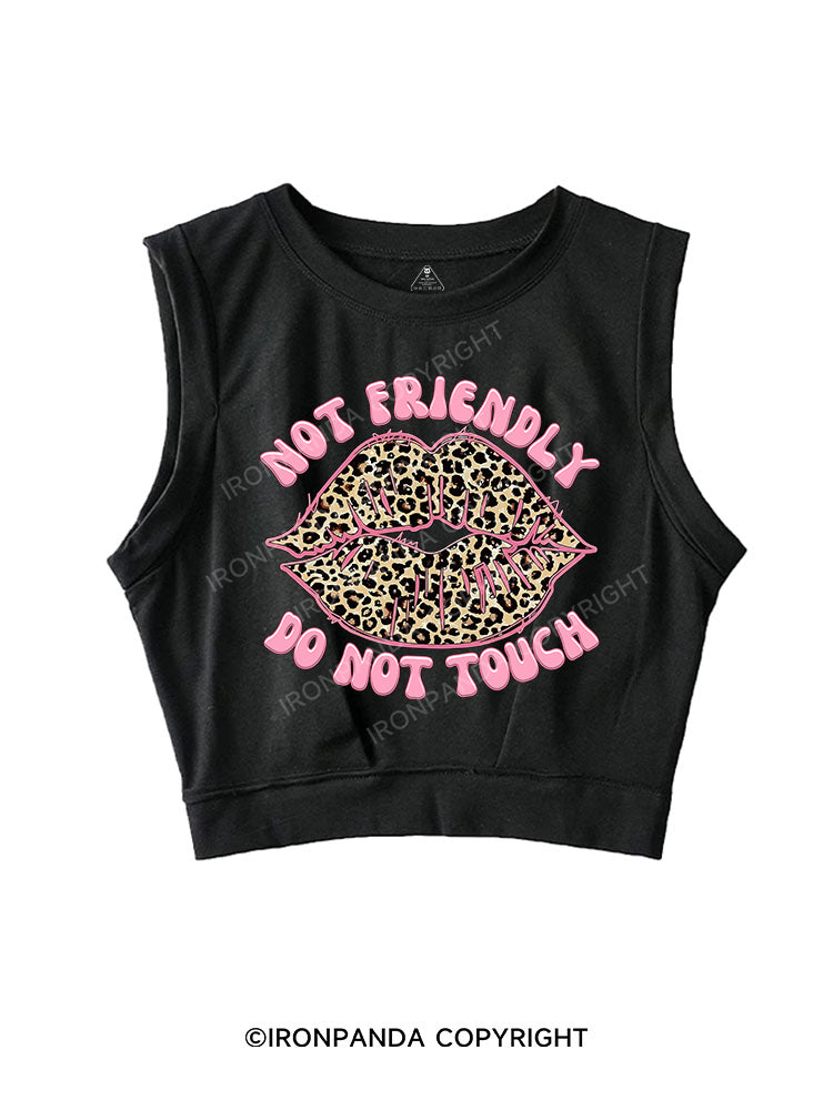 Not friendly, do not touch SLEEVELESS CROP TOPS